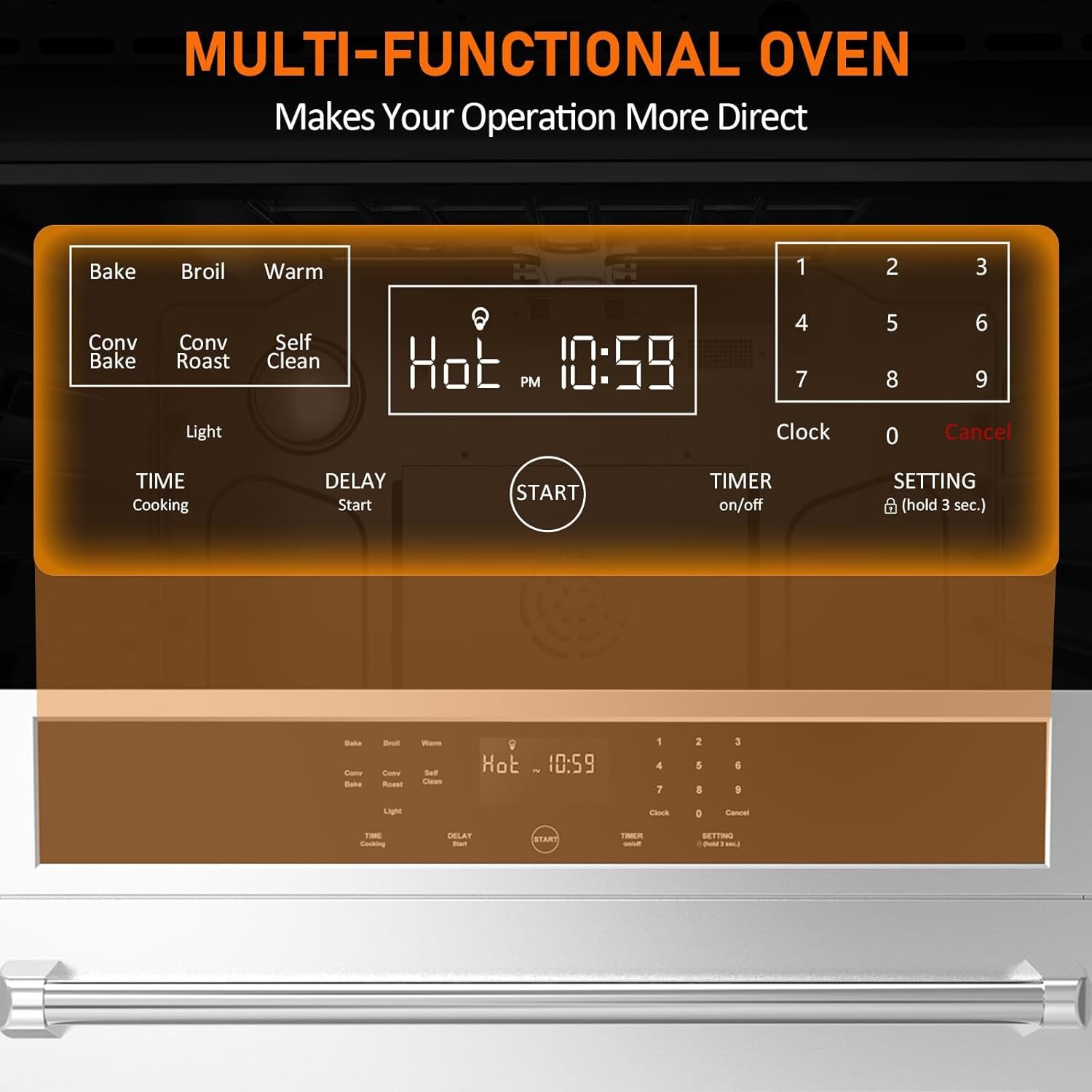 Der Rose LMXPHO-161B-090YQLX Dwall-Elec-Oven - View #5