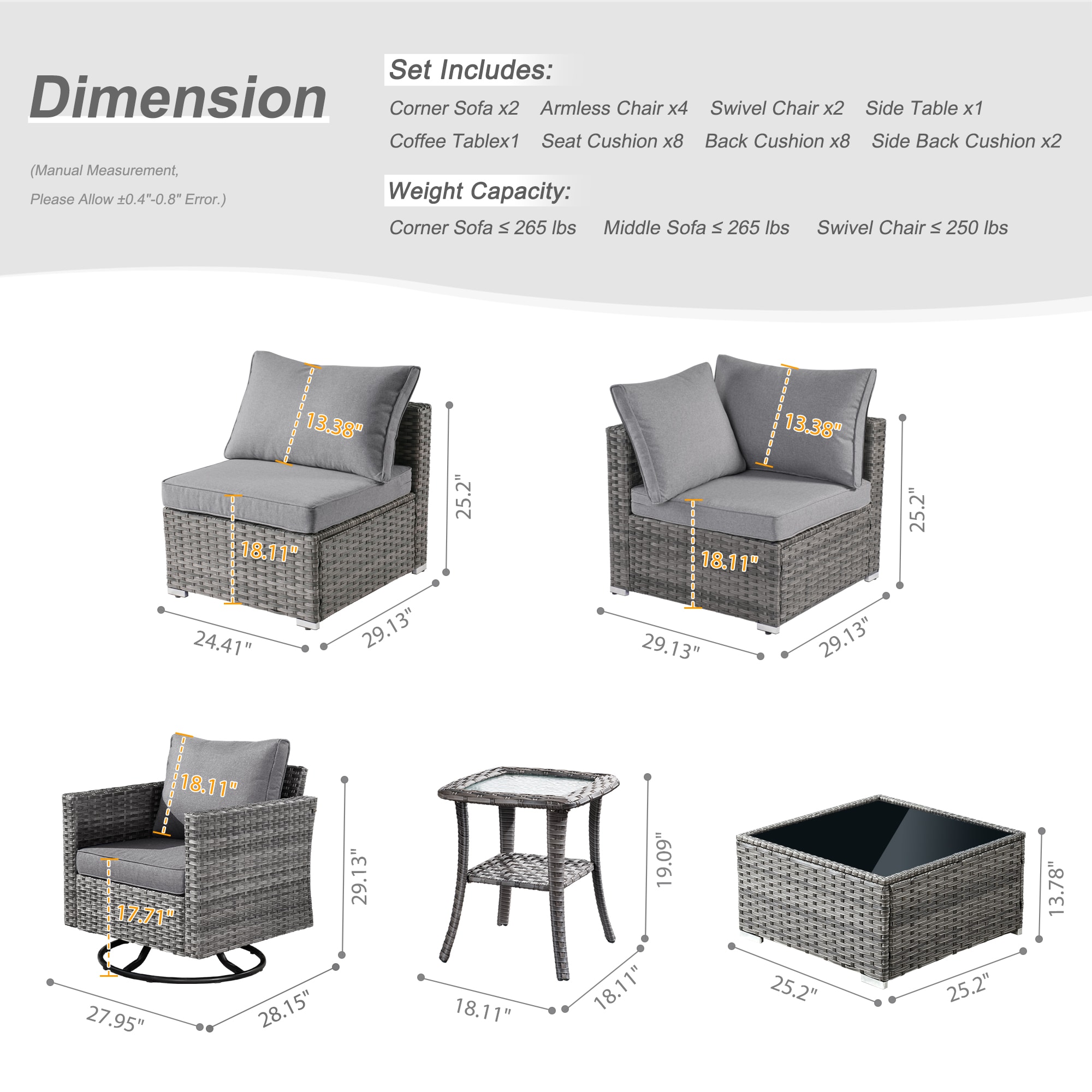 Pouuin SYZHOP208 Patio-Sofas-Daybeds - View #2
