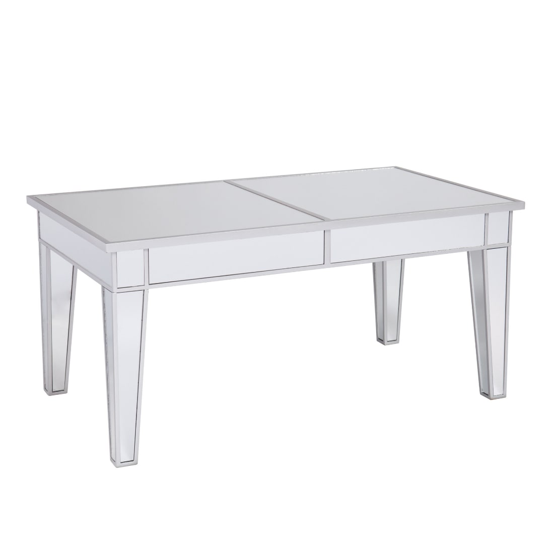 HomeRoots 4000402167 Silver Mirror Modern Coffee Table