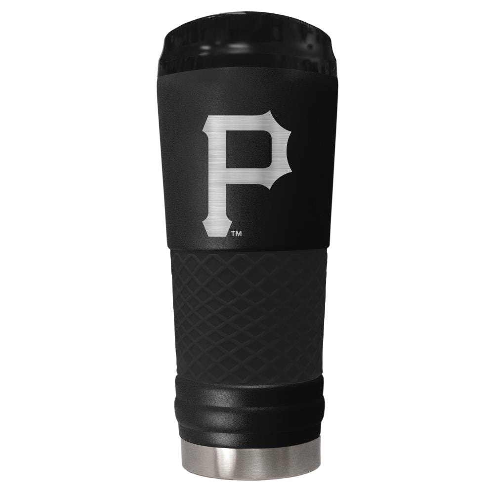 MLB Pittsburgh Pirates Stainless Steel Silicone Grip 24 oz. Water Bottle - Silver