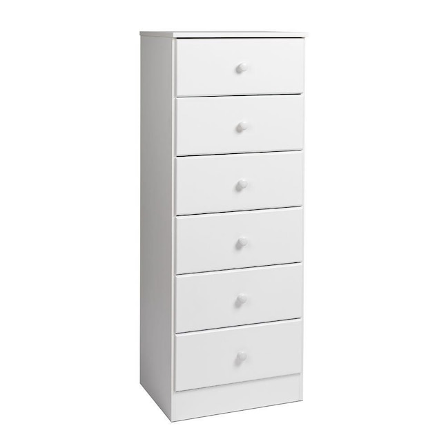 Prepac Astrid Tall 6 Drawer Chest In, What To Put On Tall Dresser