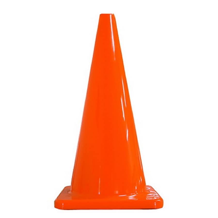 Safety Works 18-in Orange Traffic Safety Cone in the Traffic Safety  Equipment department at