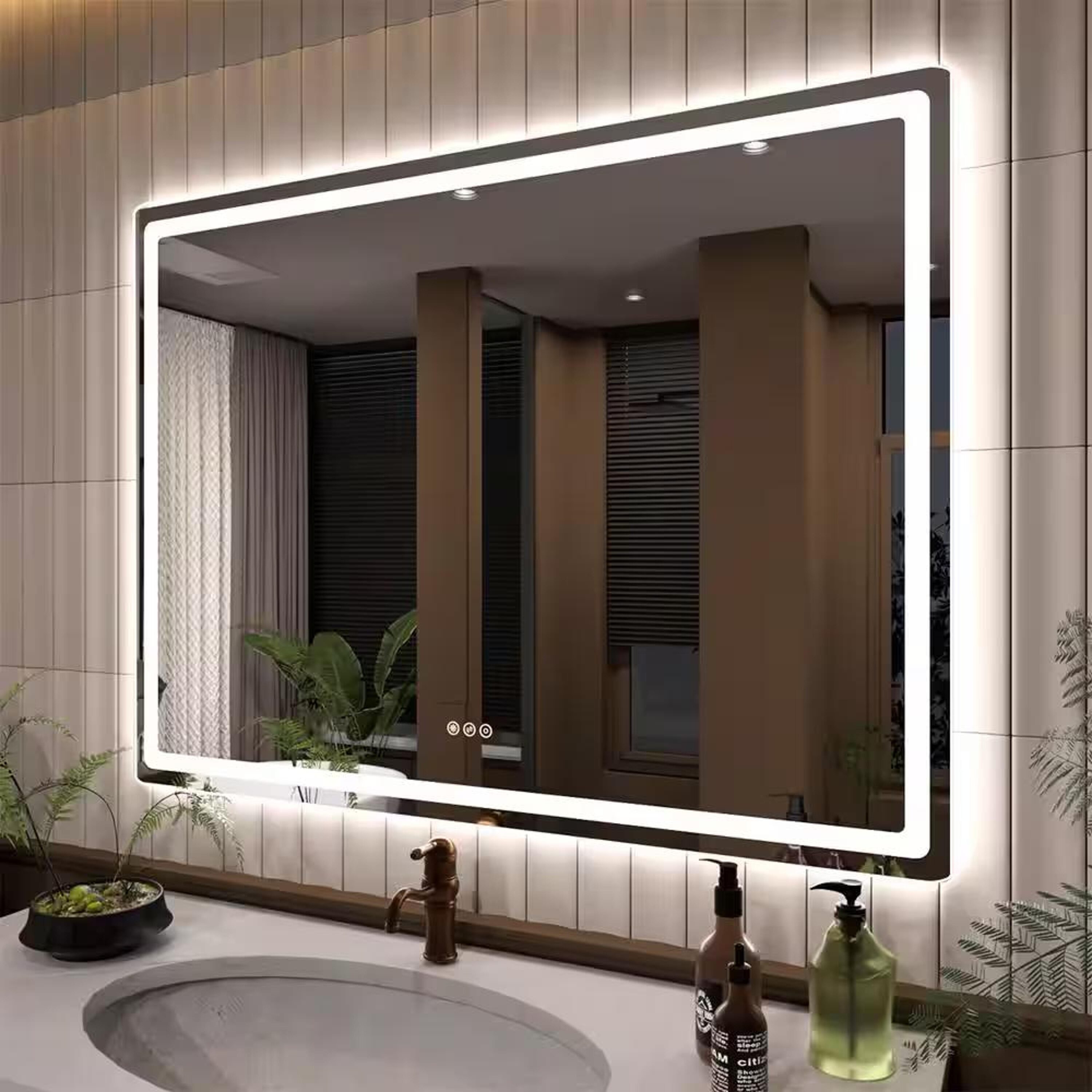 Bayfeve BFKF-4836U4-MIR Framed-Bath-Mirrors - View #2