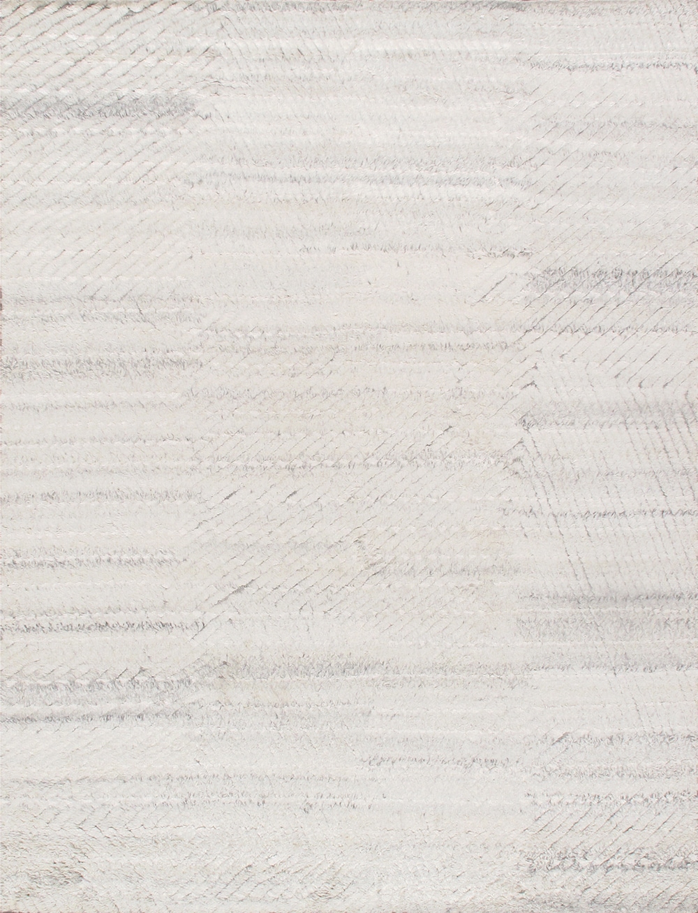 Pasargad Home PDR-2 10X14 Vogue 10 x 14 (ft) Knotted Wool Silver Rectangular Indoor Abstract Area rug