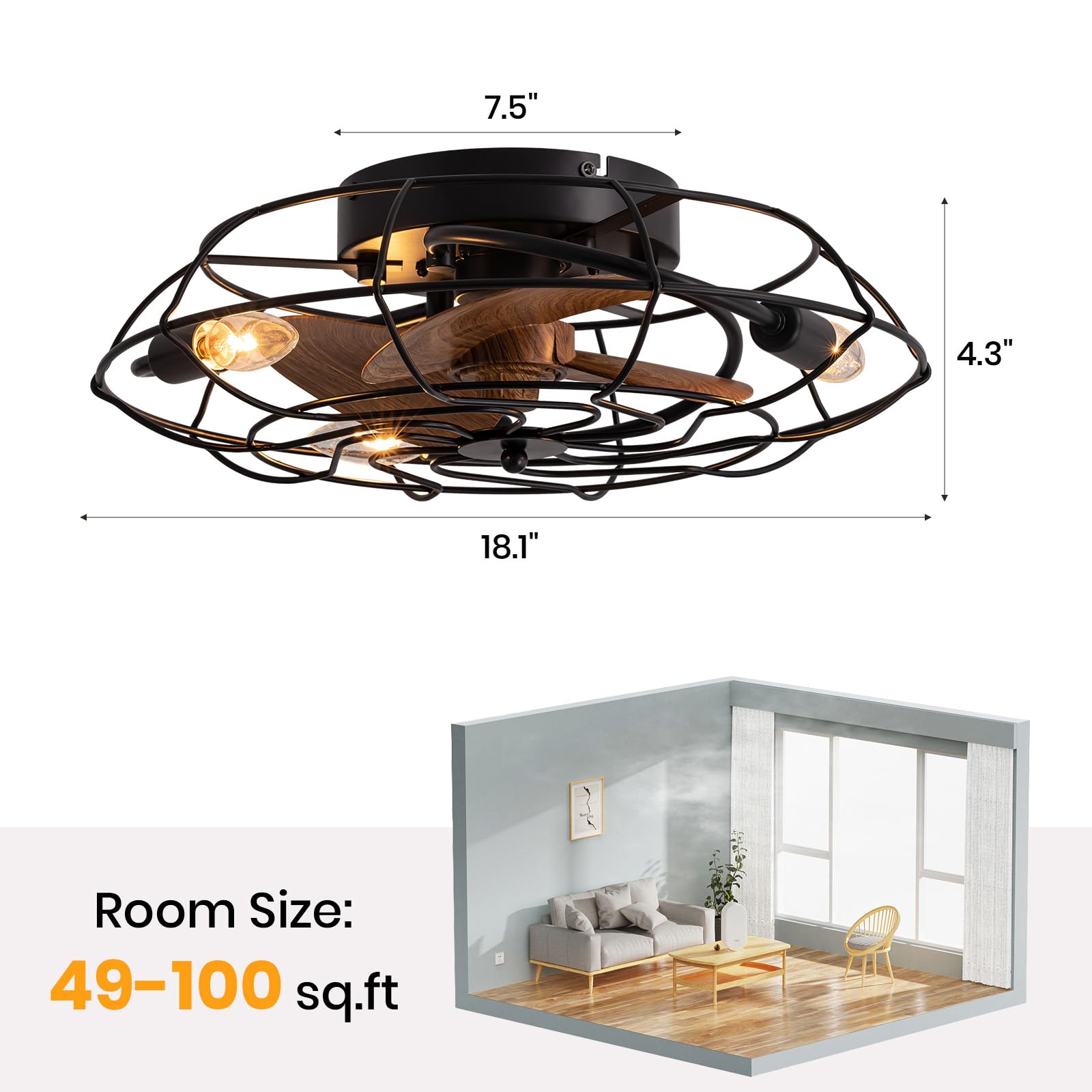 SILJOY CFL-1095-03 Ceiling-Fans - View #3