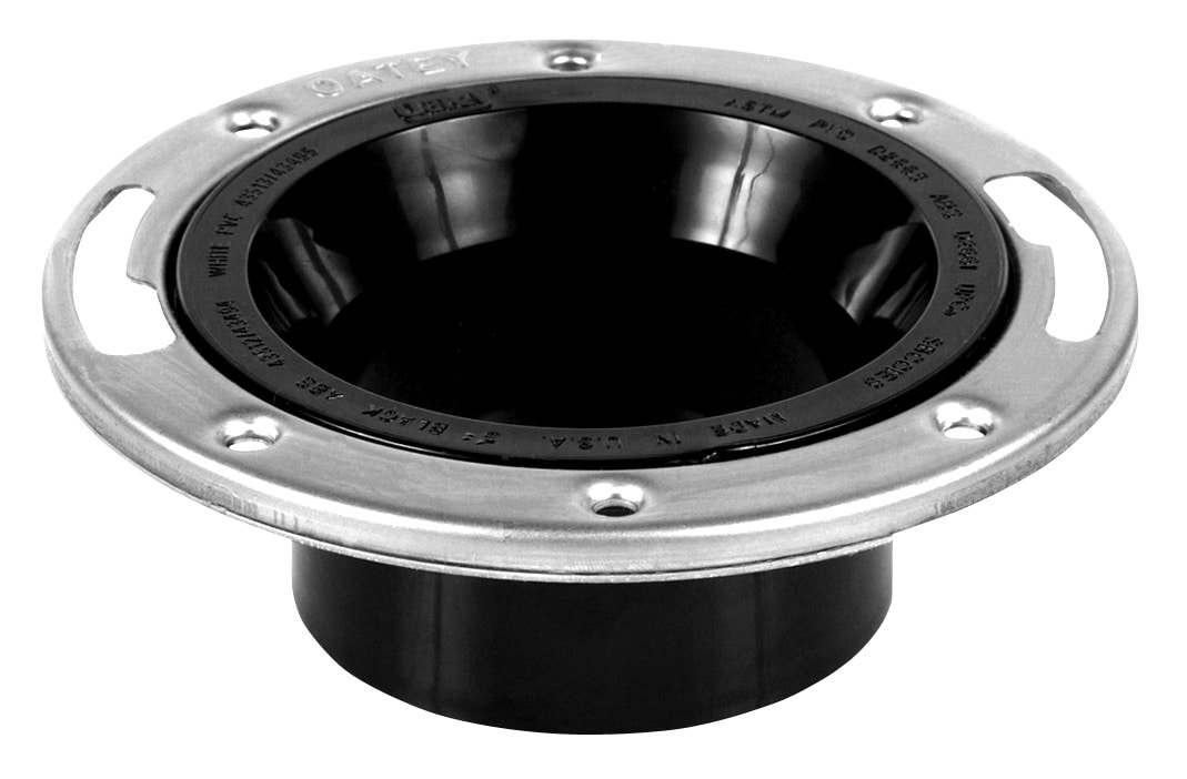 Oatey 434944 Level Fit 4-in Black ABS Toilet flange
