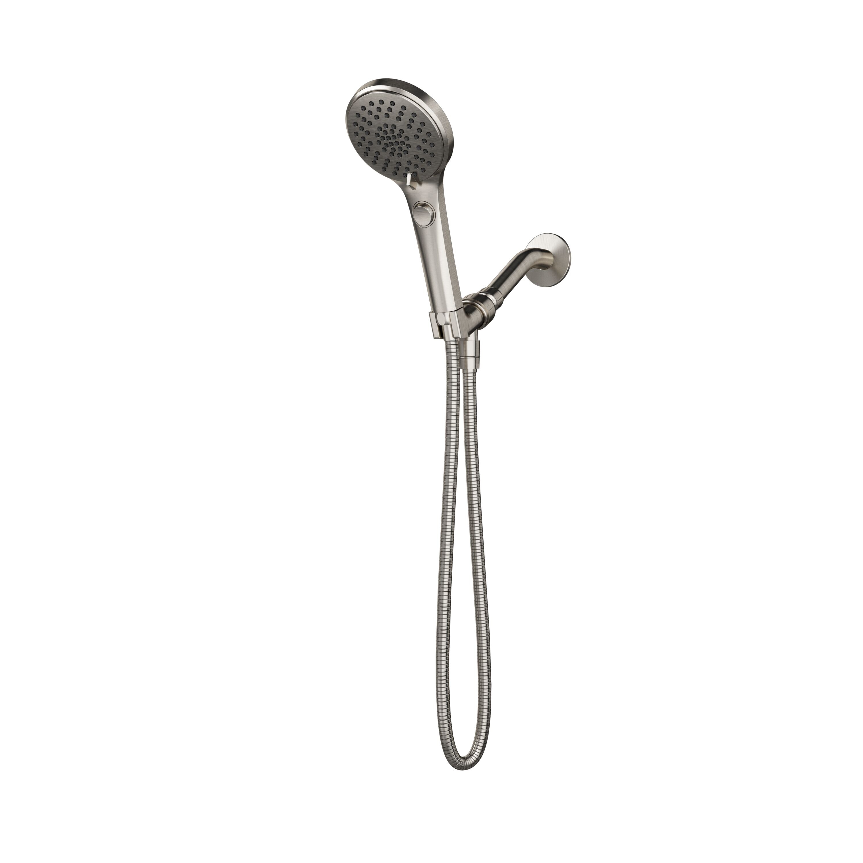 Jacuzzi ST07826 3.0 -Spray Brushed Nickel 4.26-in Round Dual/Combo Shower Head 1.8 GPM