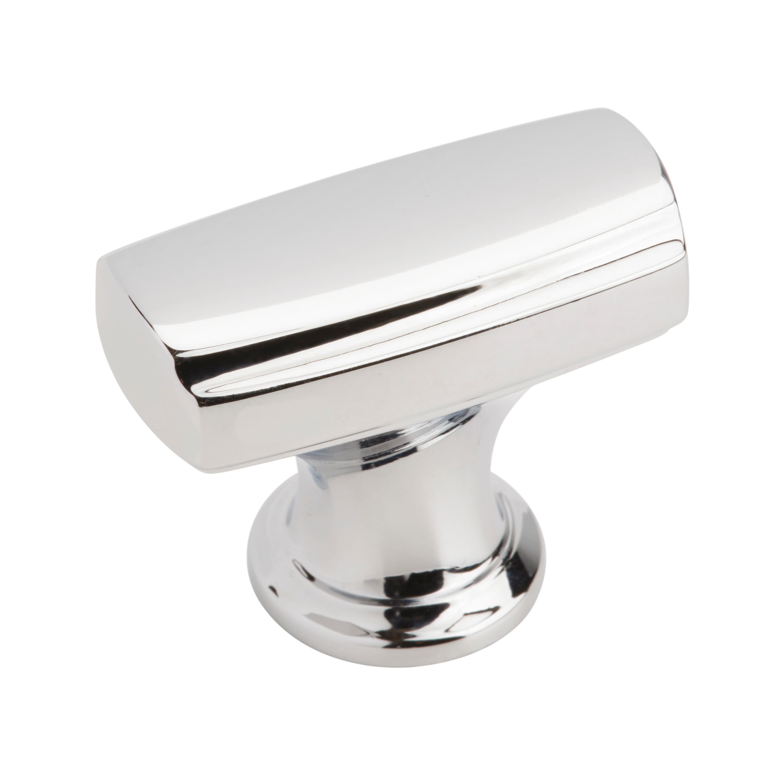 Amerock BP5531126 Highland Ridge 1-3/8-in Polished Chrome Rectangular Transitional Cabinet Knob