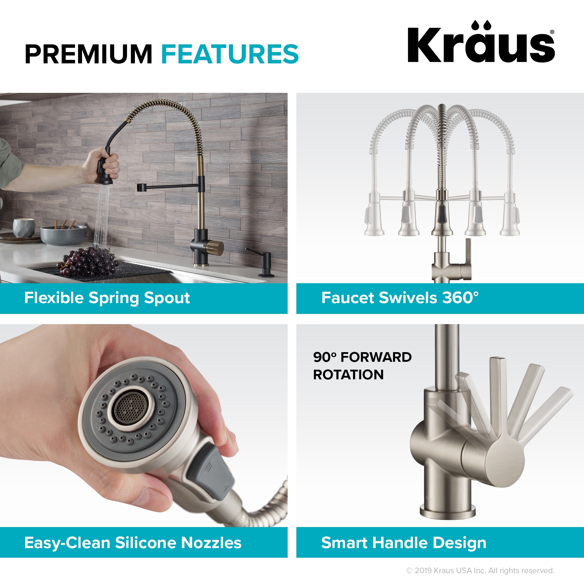 Kraus KPF-1690BGMB Kitchen-Faucets - View #9