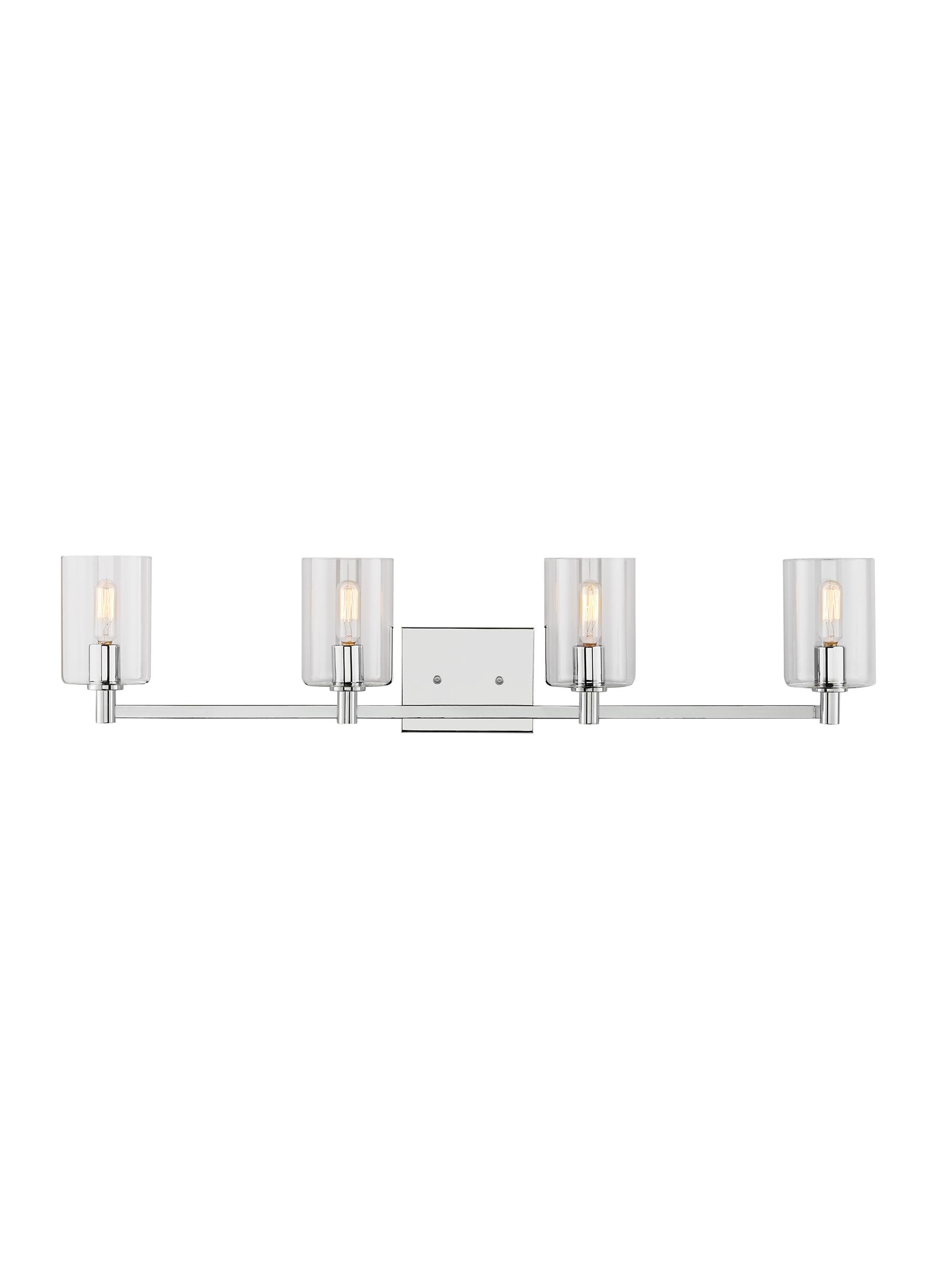 Generation Lighting 4464204-05 Fullton 35-in 4 -Light Chrome Modern/contemporary Vanity light