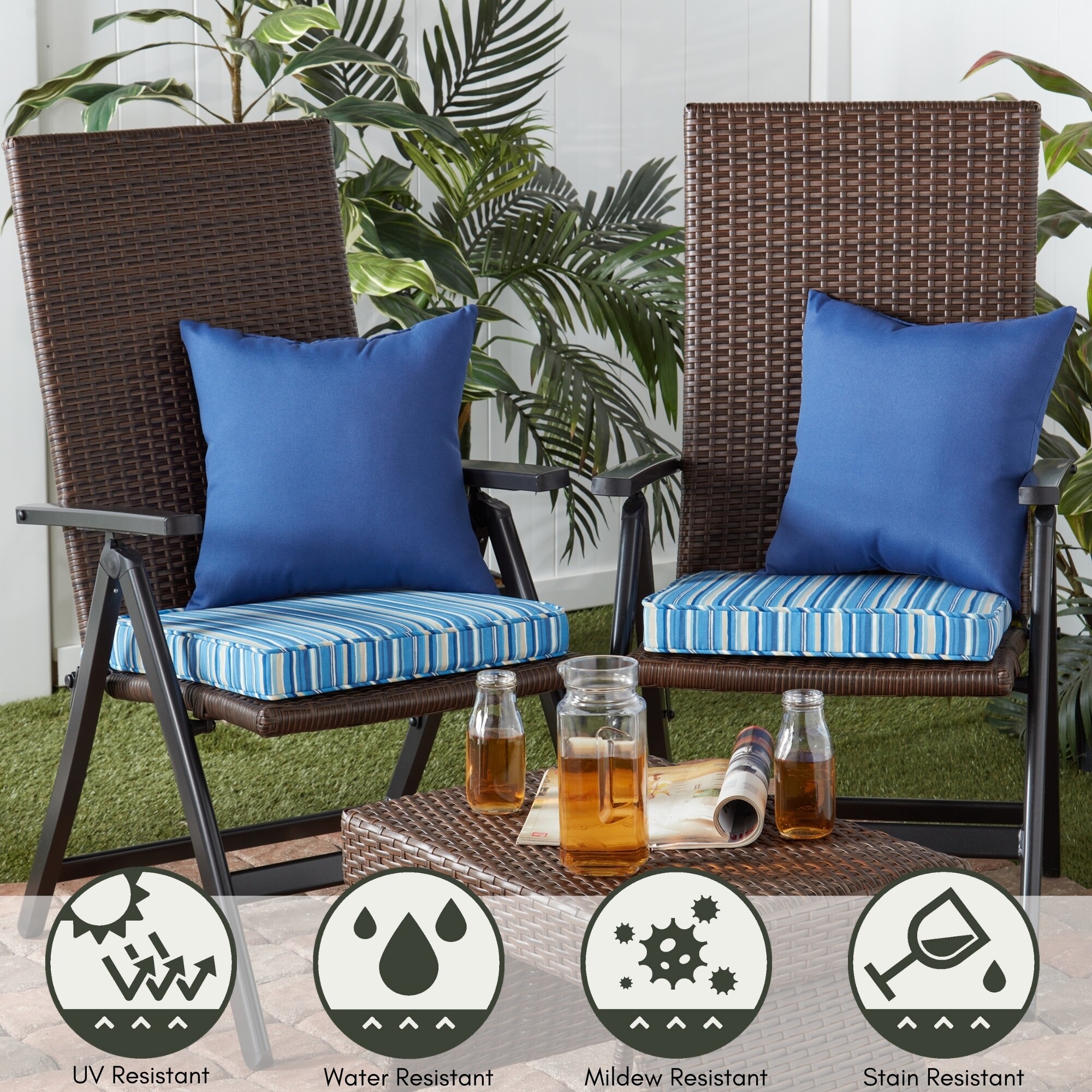 Greendale Home Fashions OP1100S2-SAPPHIRE Patio-Furniture-Cushions - View #5