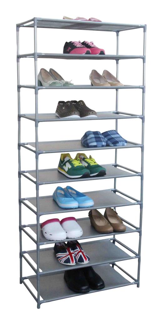 10-Tier Large Capacity Shoe Rack, Shoe Shelf Organizer Non-Woven