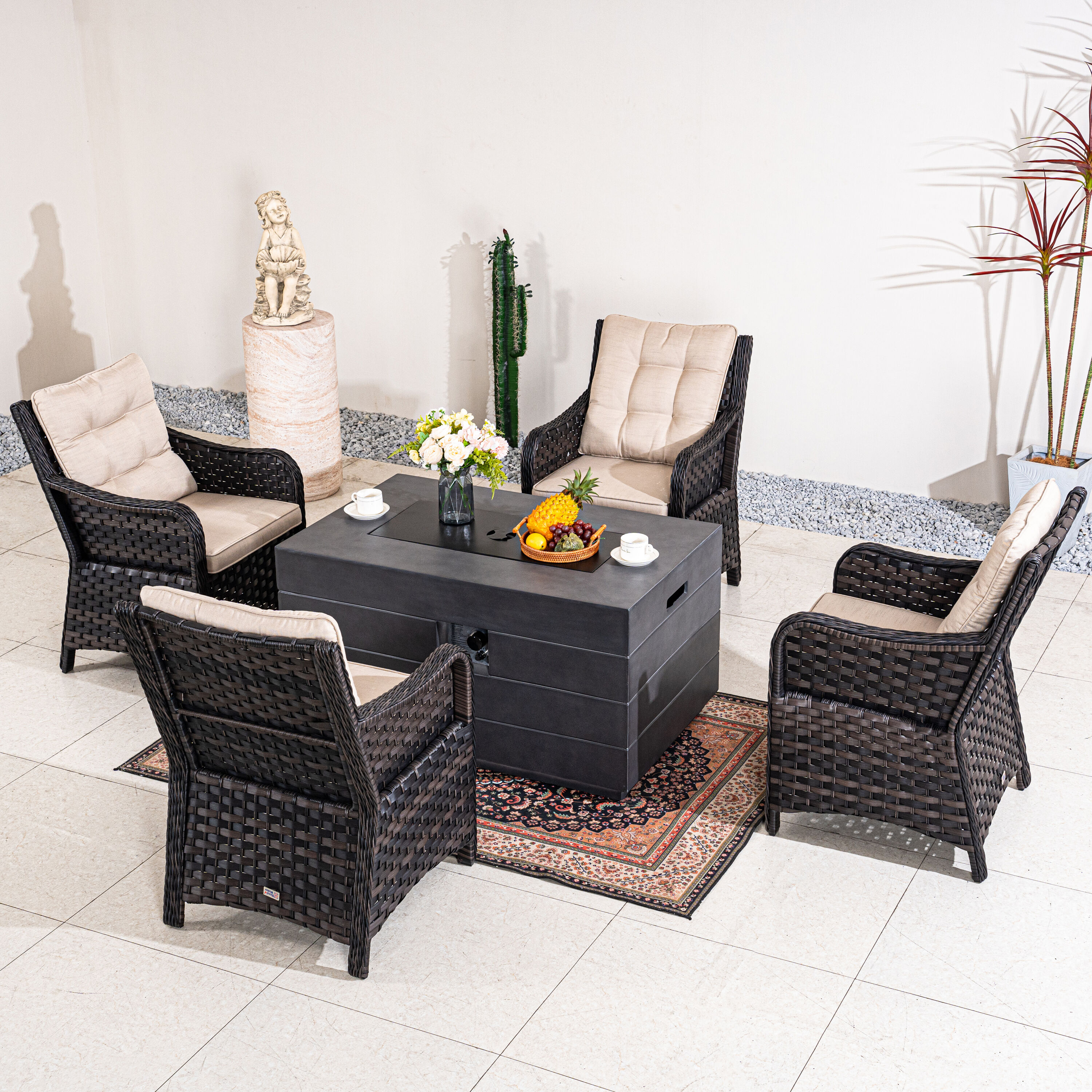 Direct Wicker DWG-2150DG013B Patio-Conversation-Sets - View #8