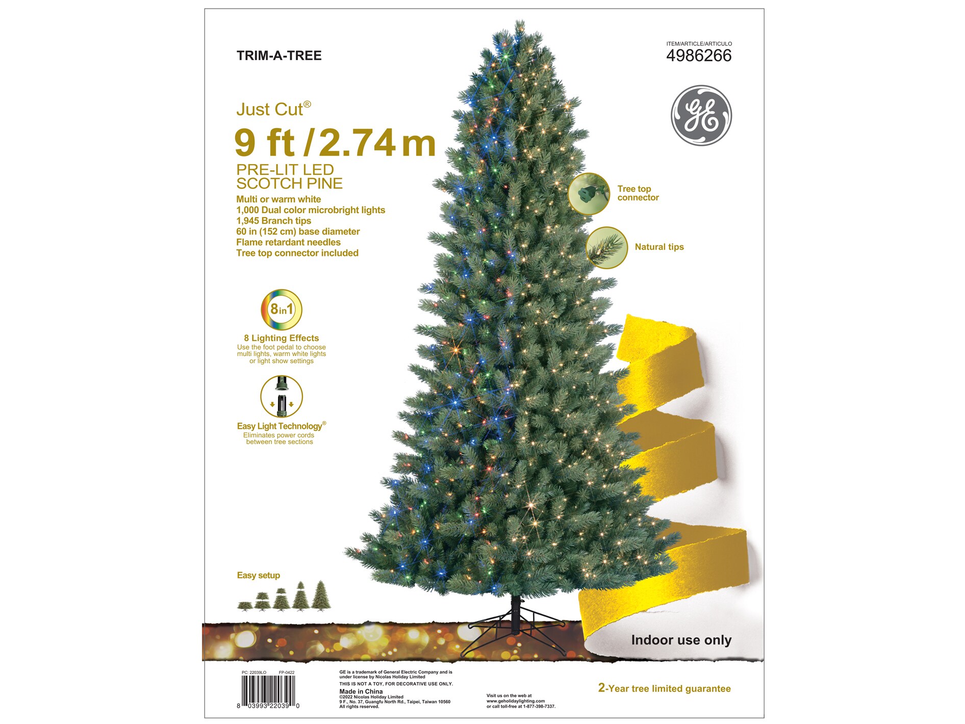 Want to buy an artificial pine branch? 8 year colour guarantee