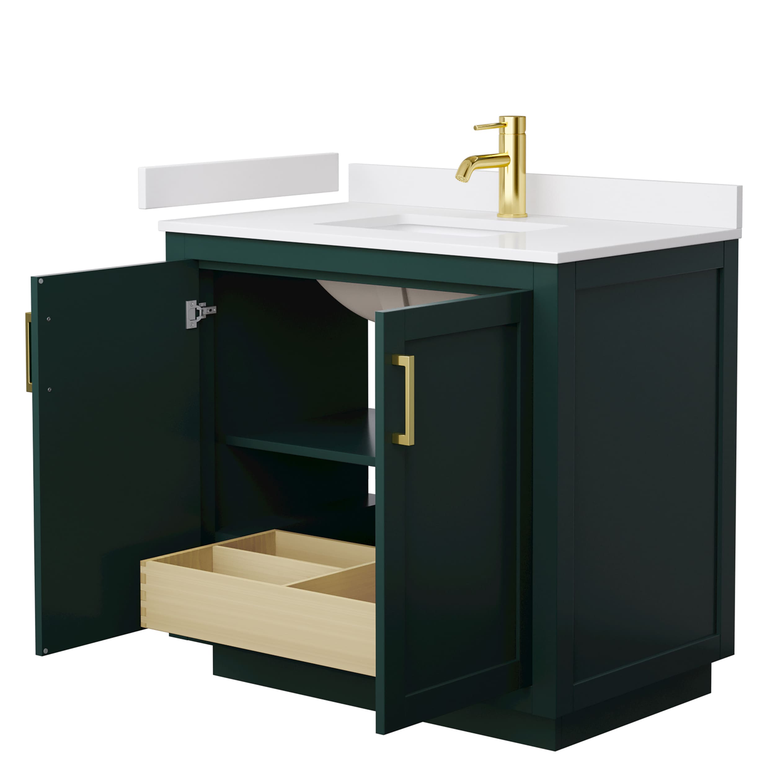 Wyndham Collection WCF292936SGDWCUNSMXX Bath-Vanity-Combo - View #3