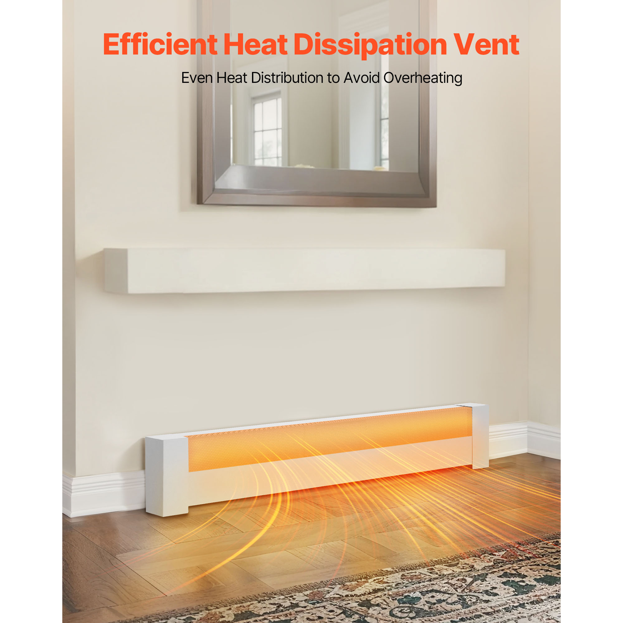 VEVOR Baseboard Heater Covers,Basic Series 4 Ft Standard - View #5