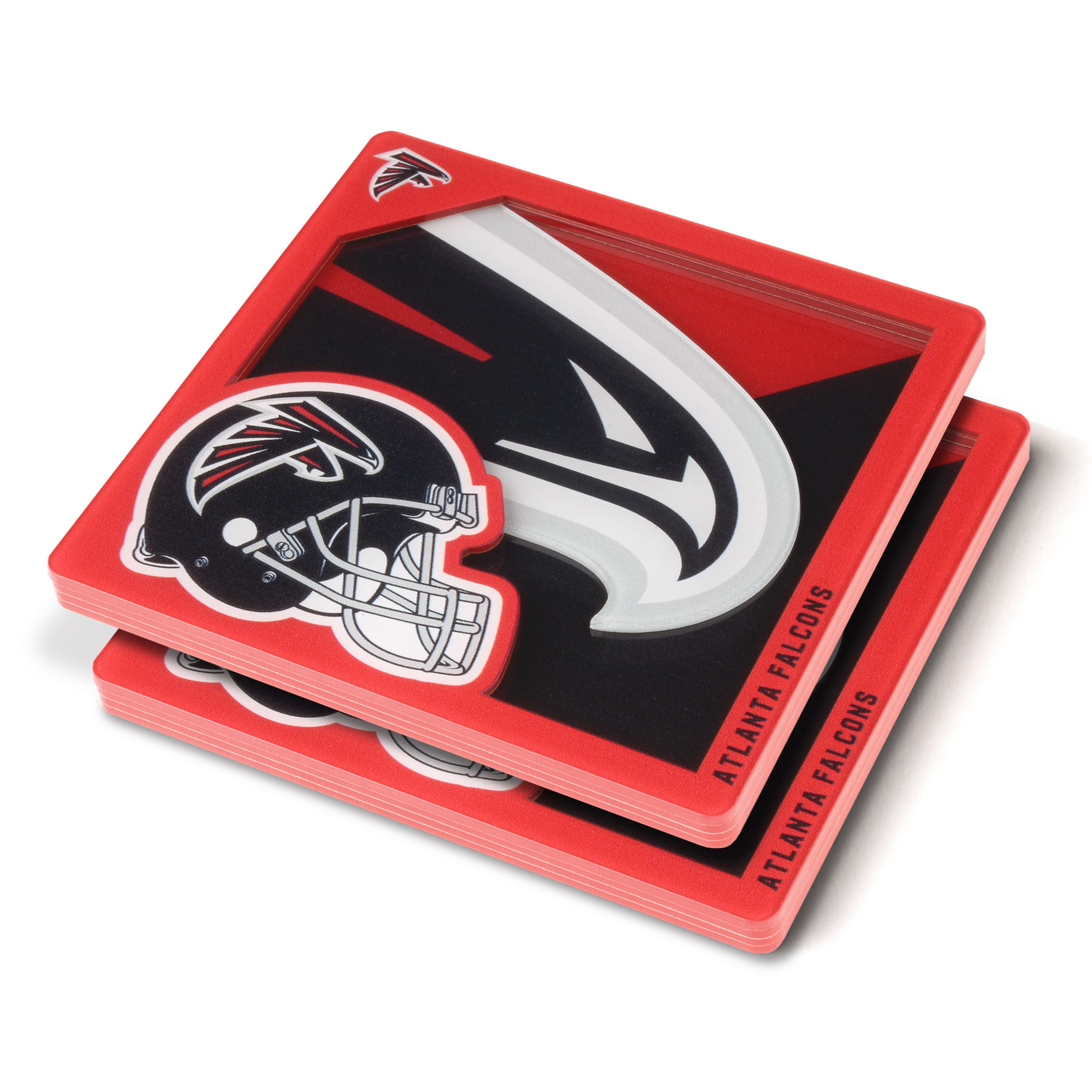 Sportula Atlanta Falcons 3D Logo Series Coasters 2-Pack Acrylic