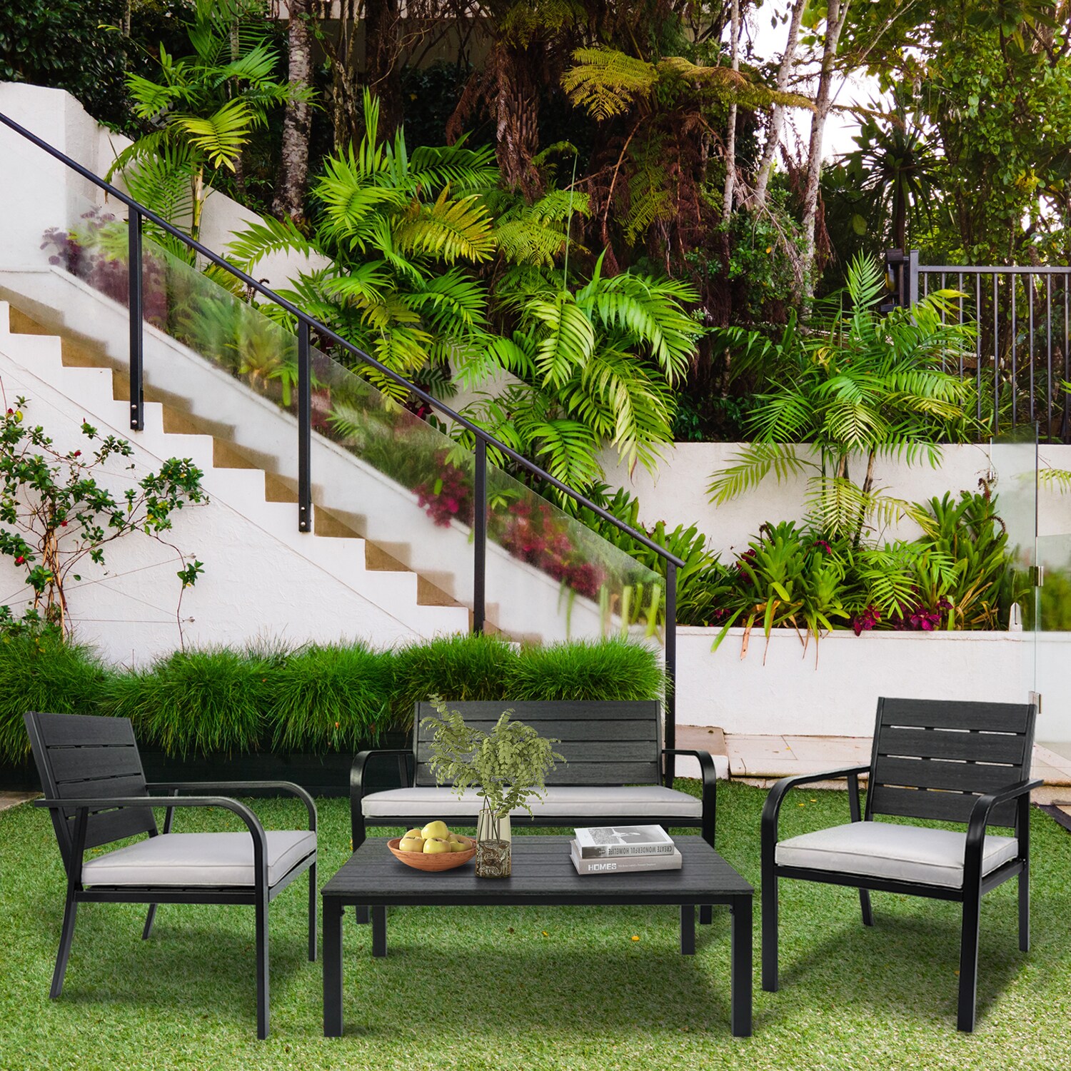 SINOFURN SYB690001GY Patio-Conversation-Sets - View #6