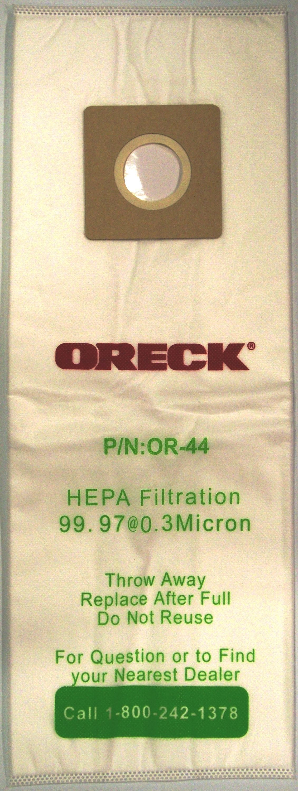 Oreck Commercial Disposable Vacuum Bags XL Standard Filtration 25Pack  PK800025  Walmartcom