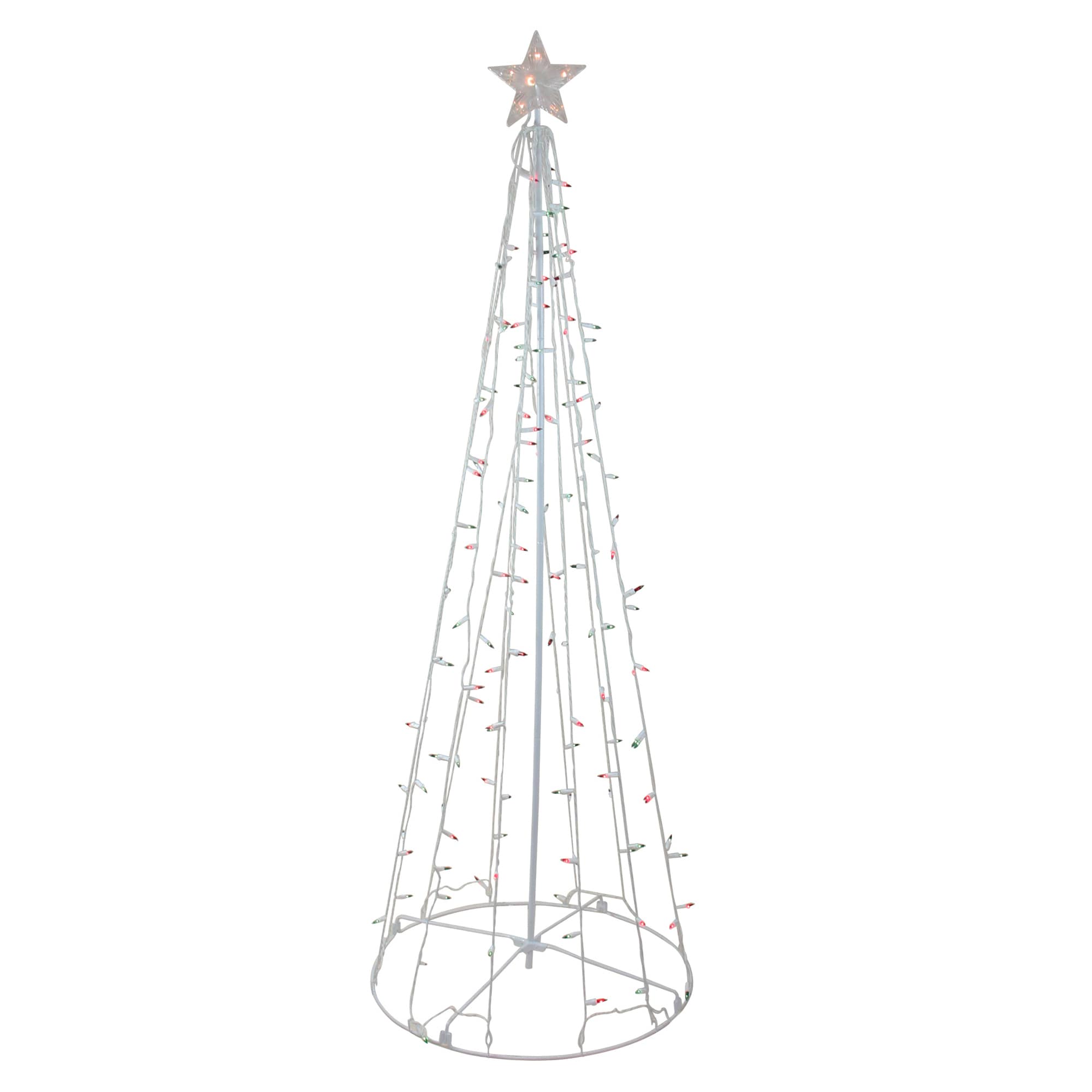 Northlight 32912690 72-in Freestanding Christmas tree Light with Multicolor LED Lights