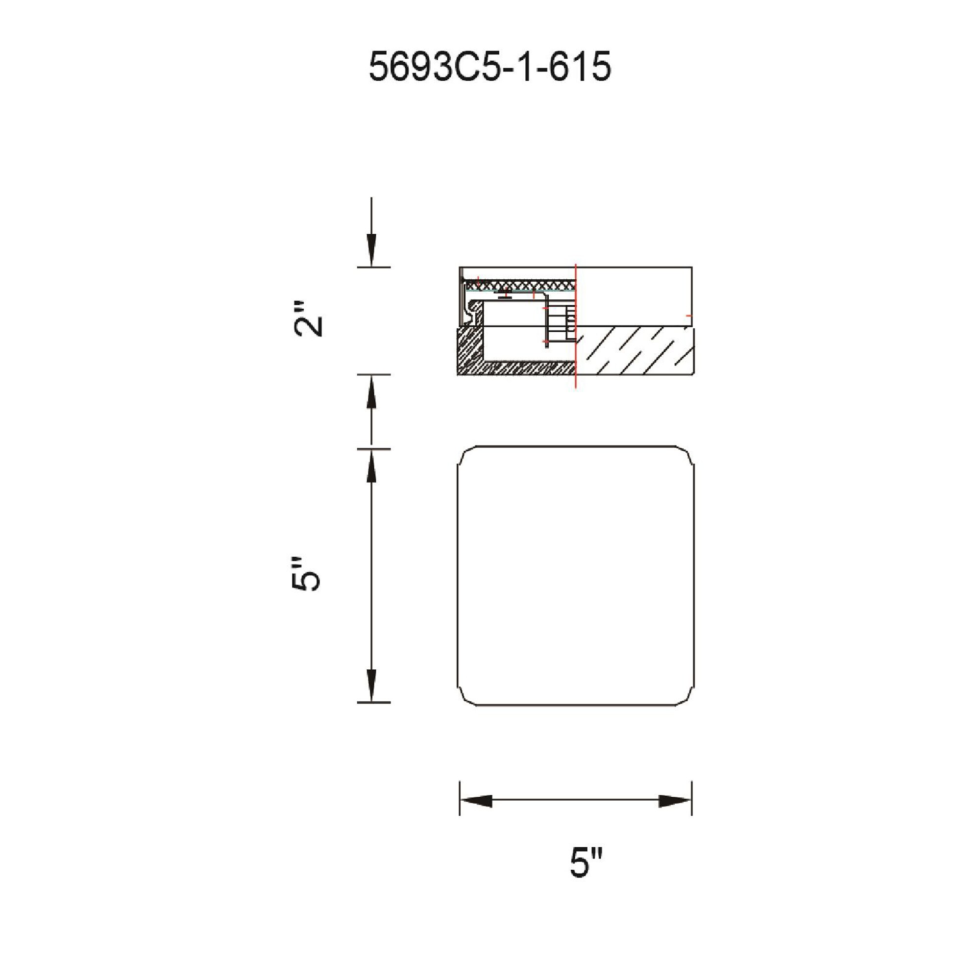 CWI Lighting 5693C5-1-615 flushmounts - View #5