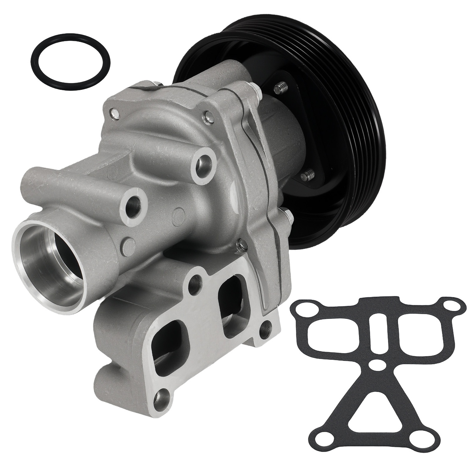 chillscreamni Aluminum Belt-Driven Engine Water Pump for Select Hyundai ...