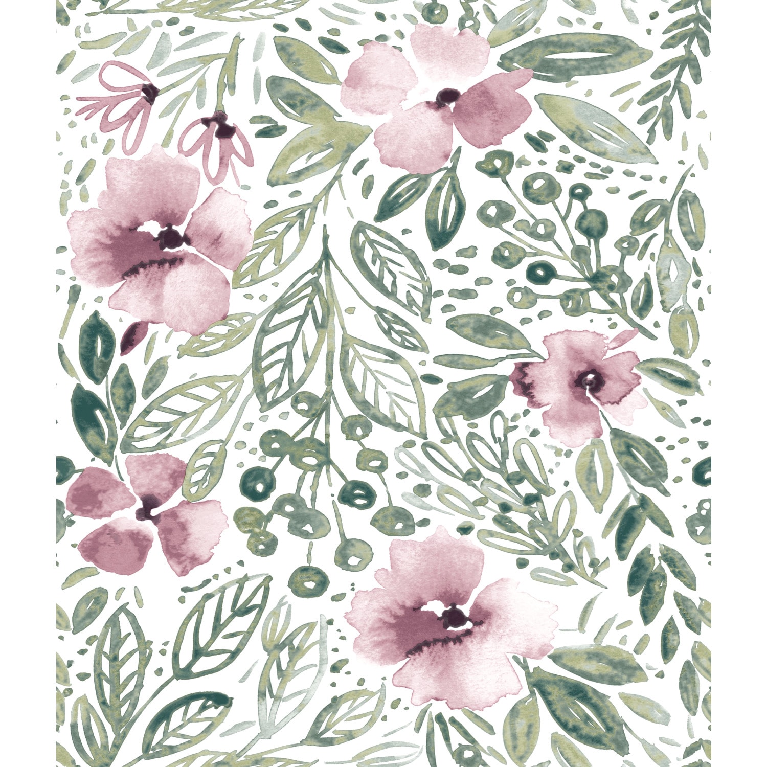 RoomMates RMK11906WP 28.18-Sq. Feet Green Vinyl Novelty Self-adhesive Peel and Stick Wallpaper