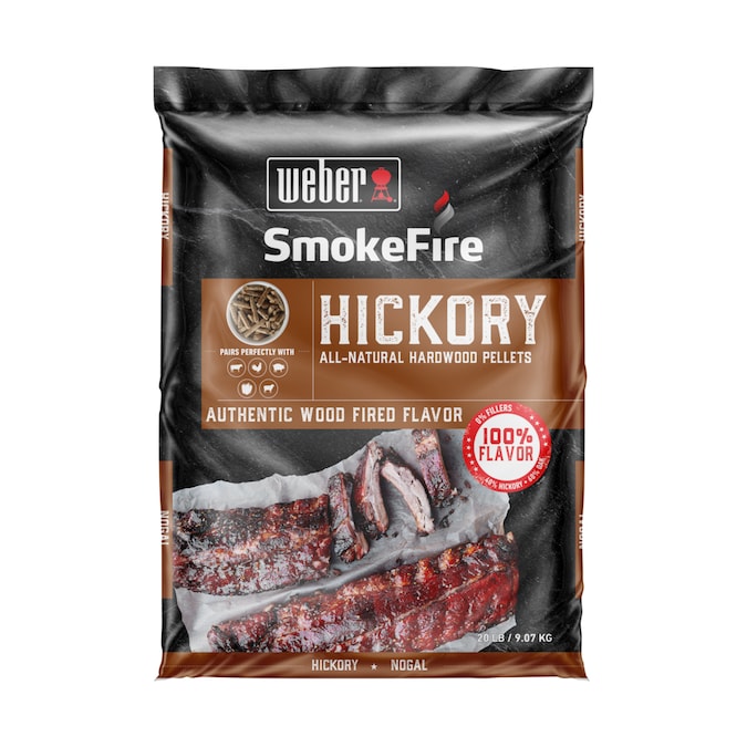 Weber SmokeFire Hickory 20-lb Wood Pellets