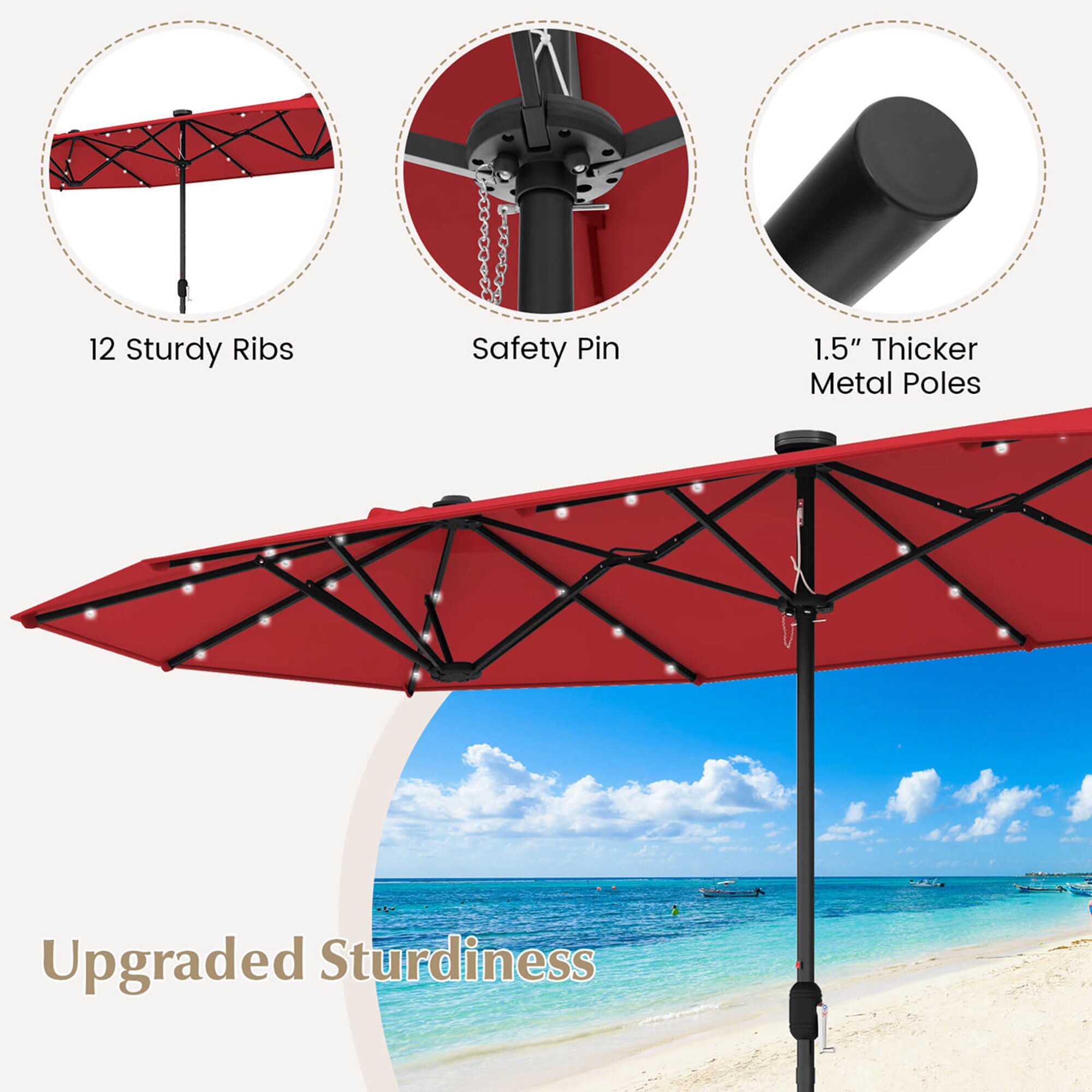 Costway HCST01586 Umbrellas-2 - View #7