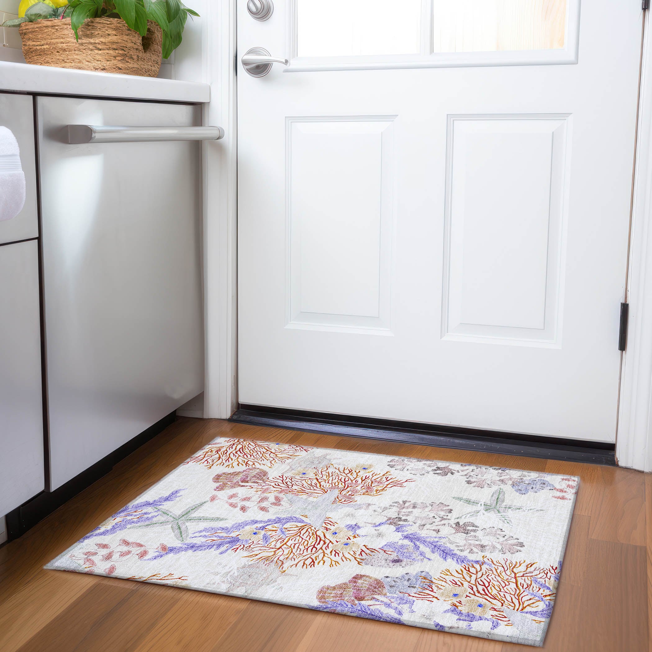 Addison Rugs AMF180SP20X30 Mayfield AMF180SP 2 x 3 (ft) Loomed Polyester Spice Rectangular Indoor Geometric Machine washable Area rug