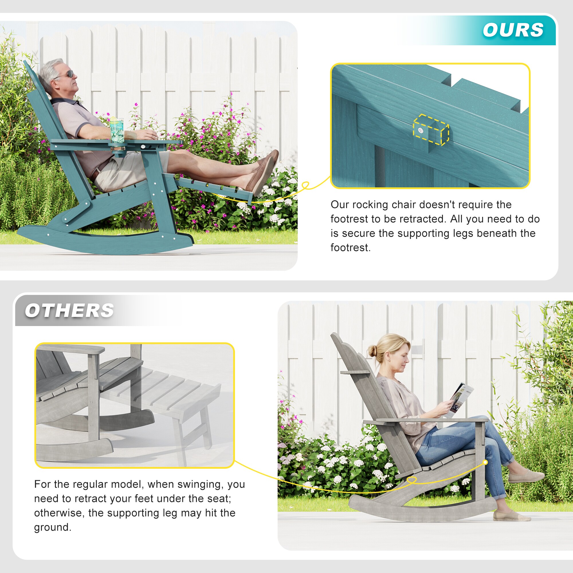 Livewood L-S-ROT-45LB Patio-Chairs - View #4