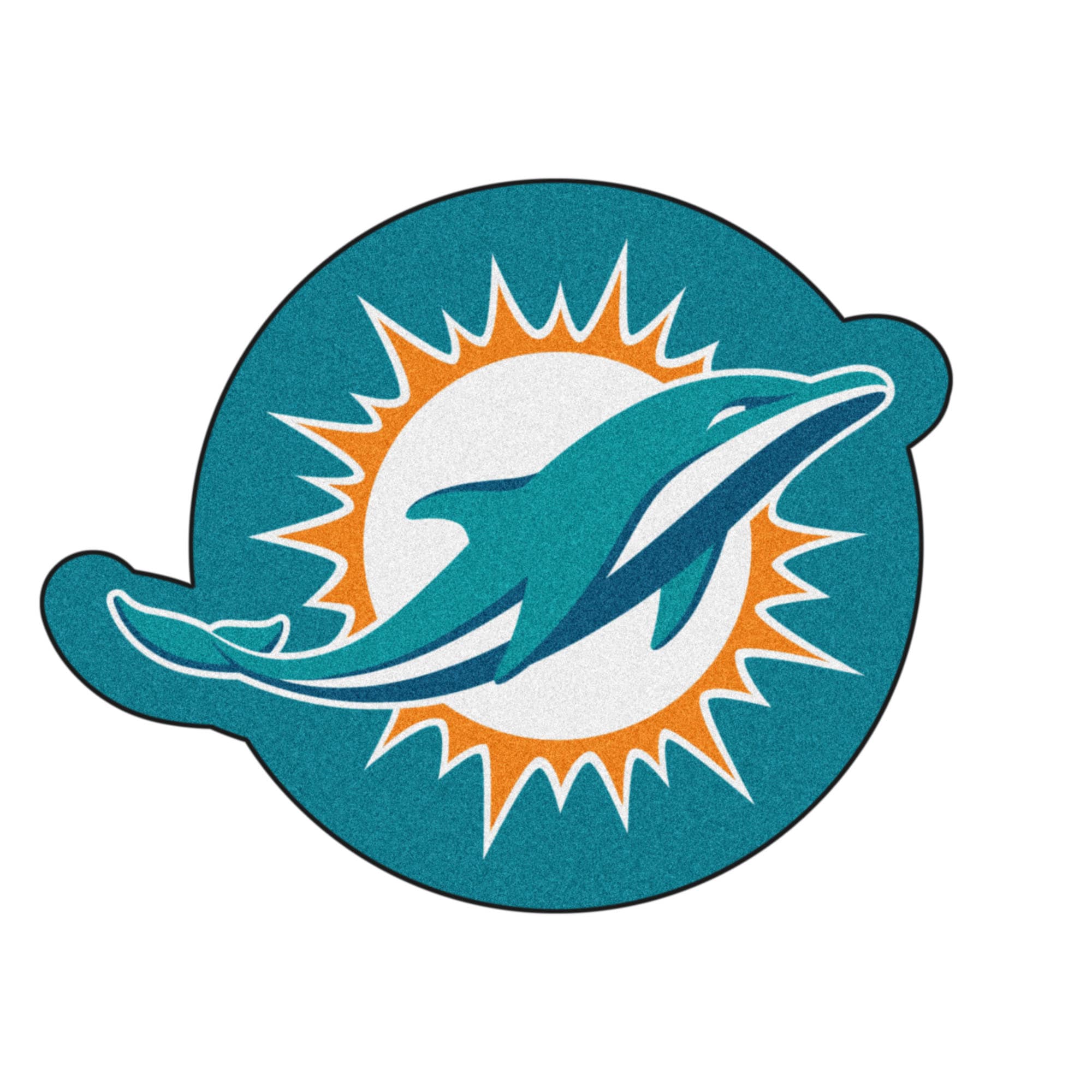 FANMATS Miami Dolphins Matte Decal Sticker