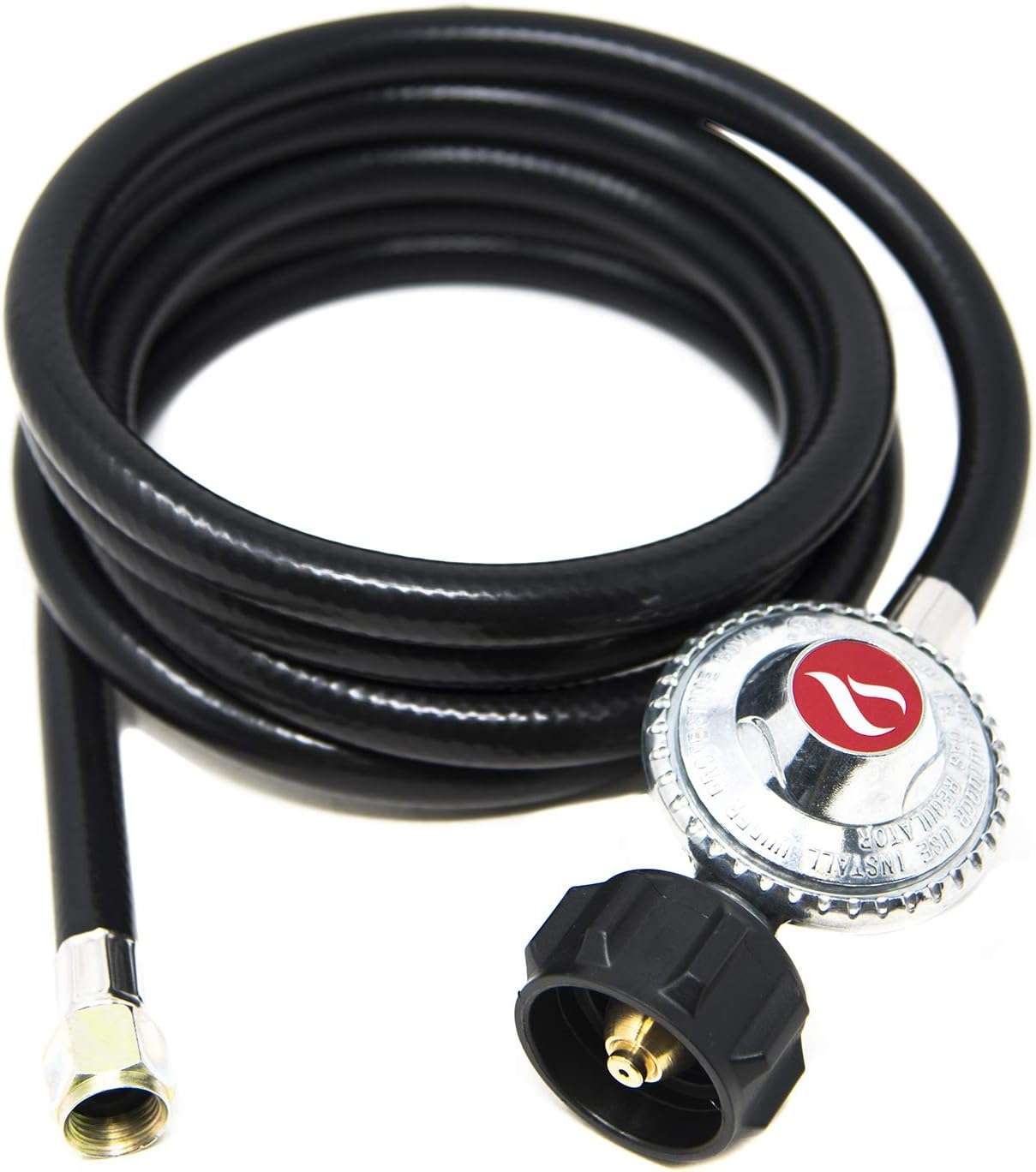 GasOne 2106-08 8 ft. Hose and Propane Regulator Standard Tank Type Fitting