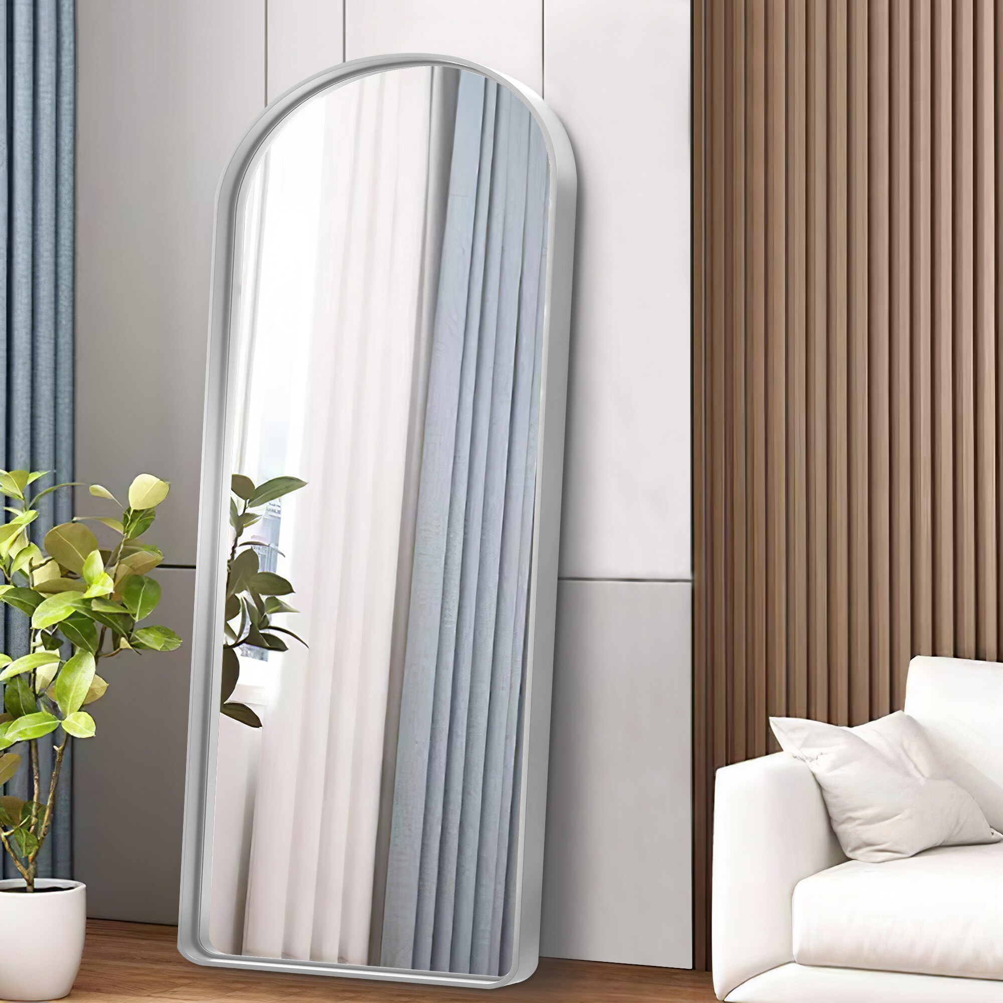 Dovelina LS-A-MR01139 21-Inches W x 64.0-Inches H Rectangle Sliver Polished Full Length Wall Mirror