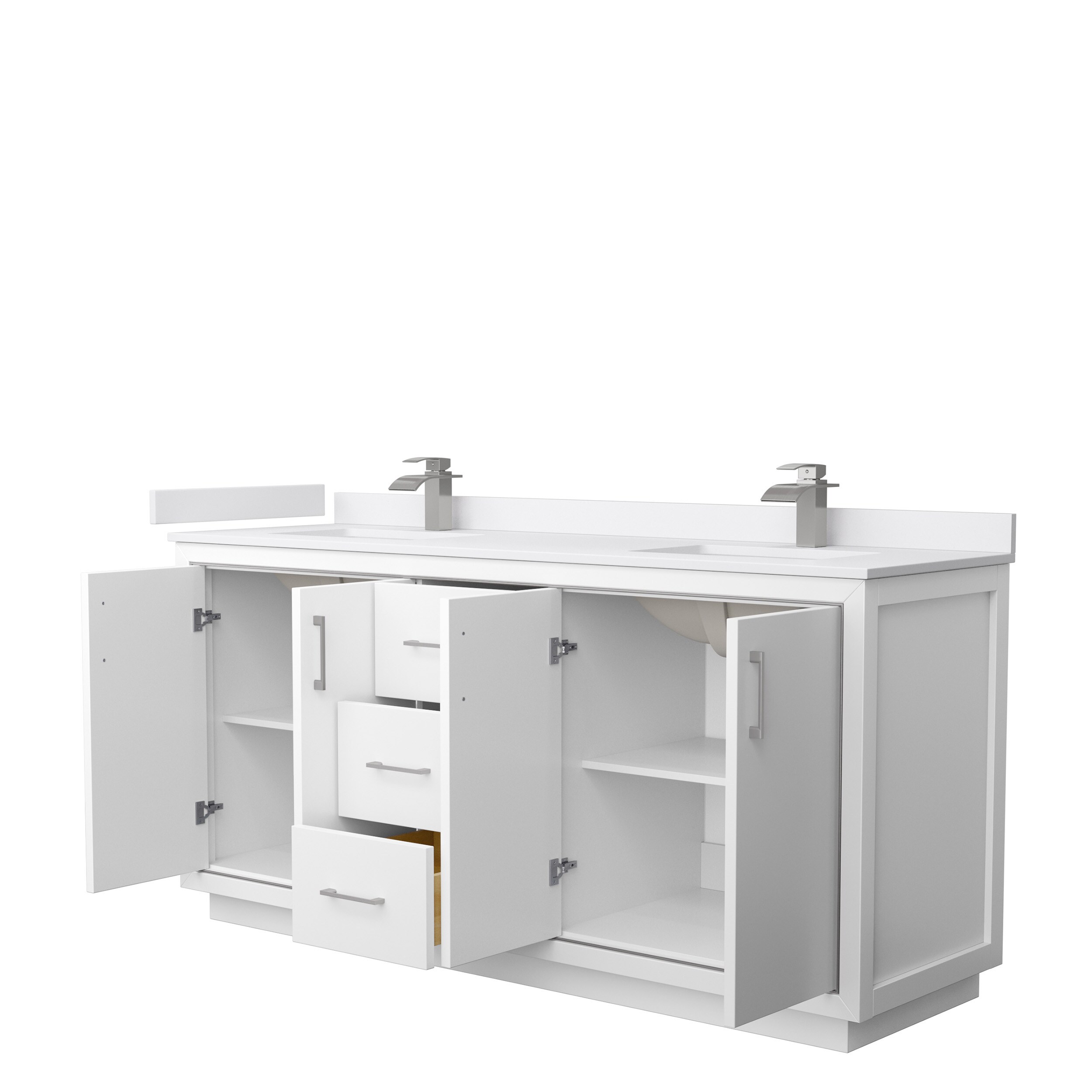 Wyndham Collection WCF111172DWHWCUNSMXX Bath-Vanity-Combo - View #2