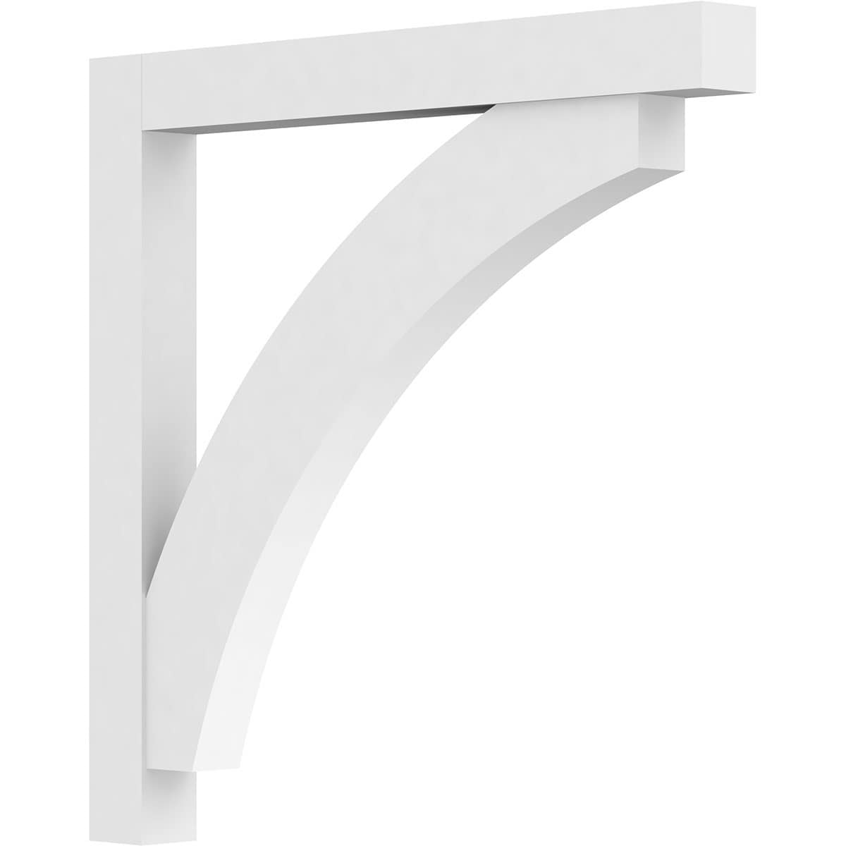 Ekena Millwork BKTP03X36X36THR05 Standard ThortonGrade 3-in x 36-in x 36-in Off-white PVC Standard bracket