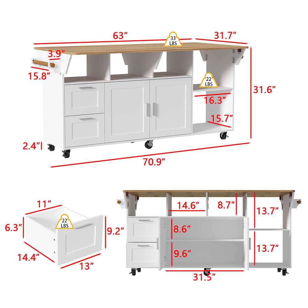 Homsee V-KF460070-01 Kitchen-Furniture - View #15