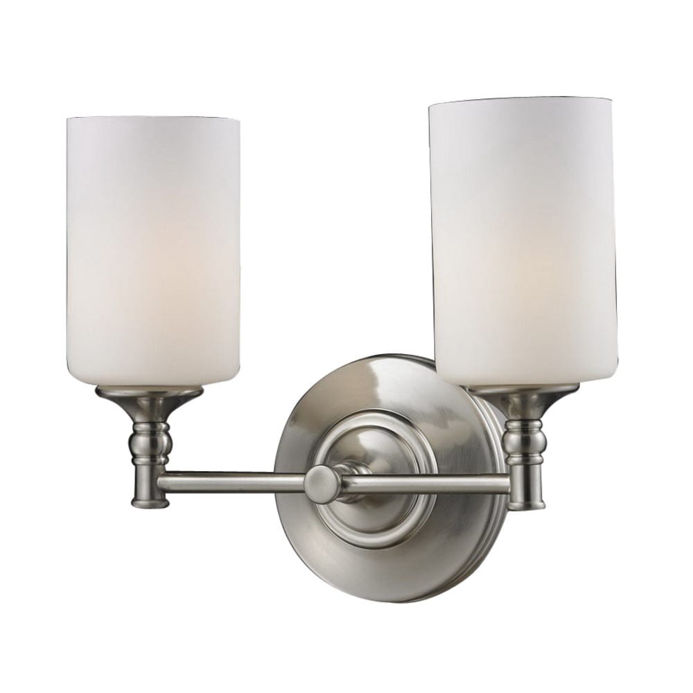 Z-Lite 2102-2V Cannondale 13-in 2 -Light Brushed Nickel Modern/contemporary Vanity light