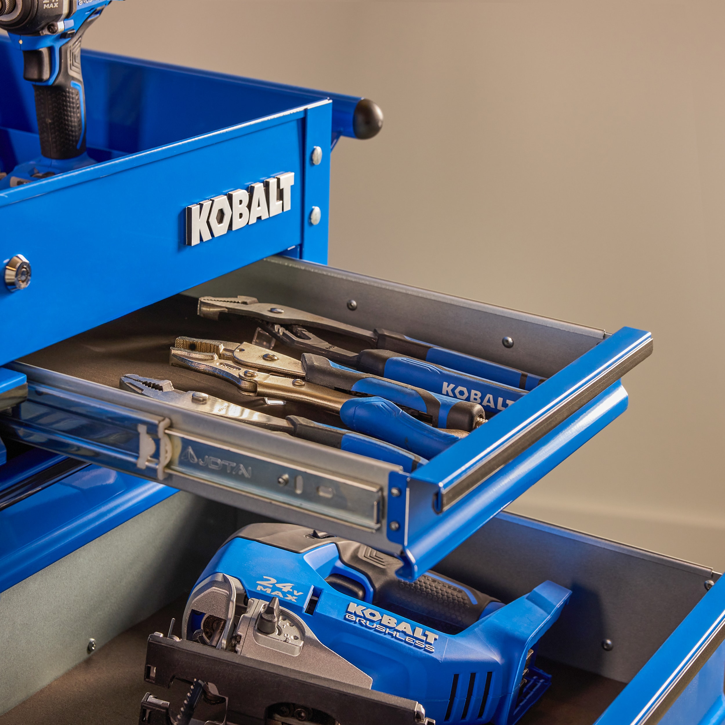 Kobalt 35-in W x 37.5-in H 4-Drawer Steel Rolling Tool Cabinet