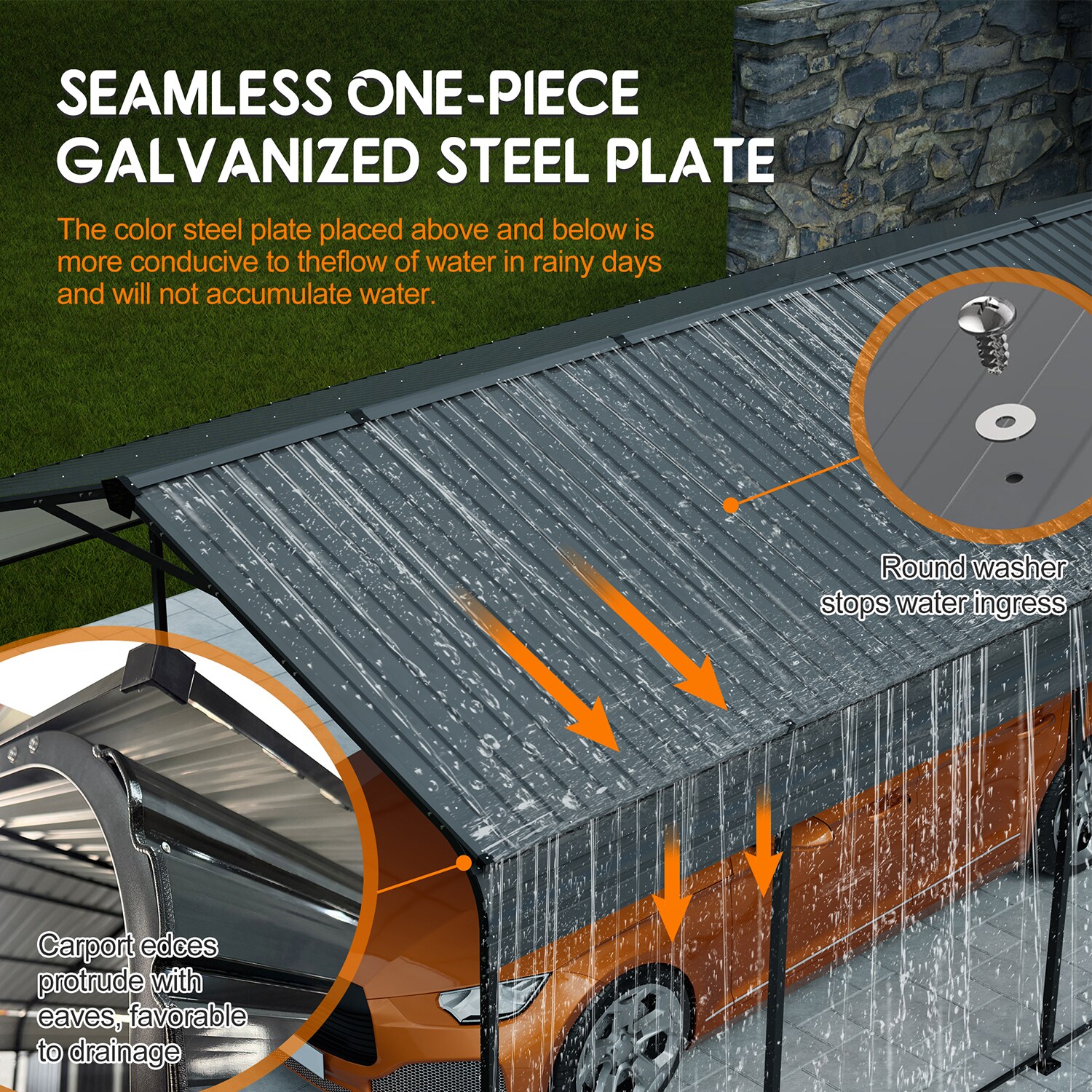 GZMR GM-QFW-00005 Carport-Covers - View #5