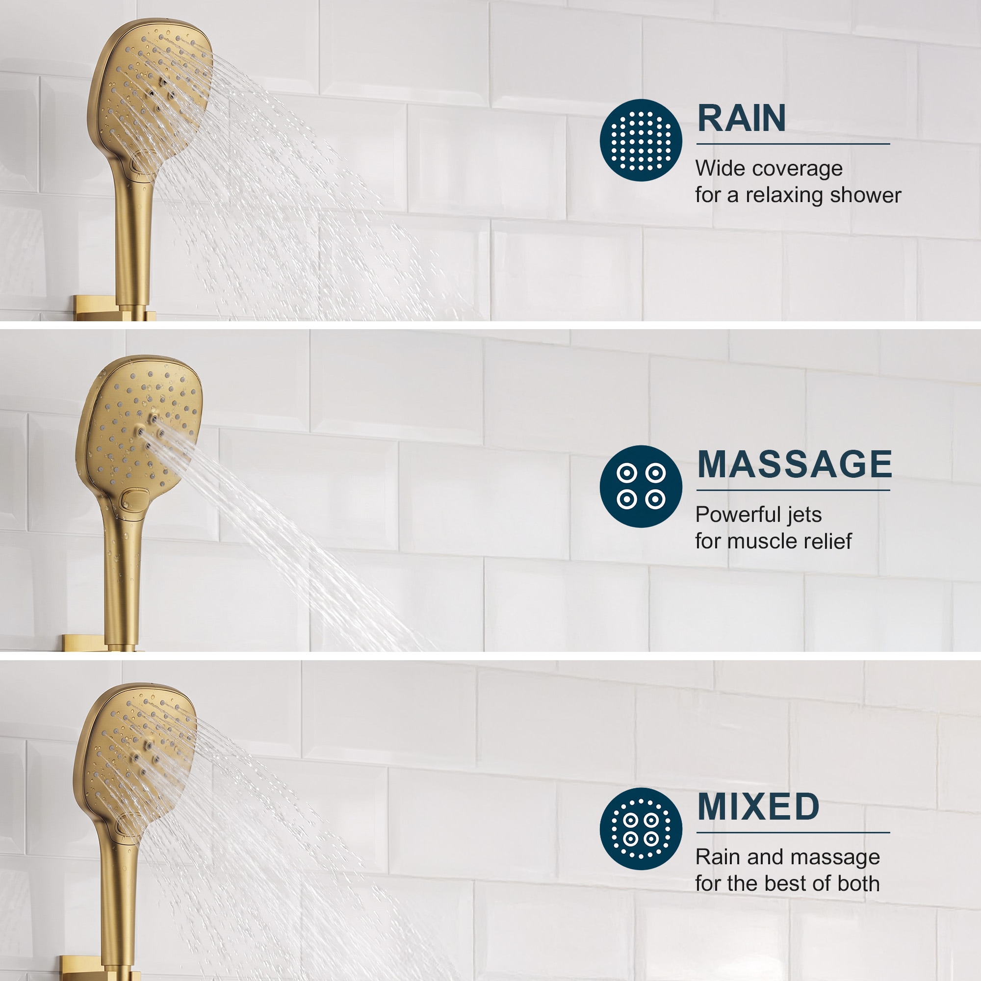 GRANDJOY SGF66GJ-46-BG10 Tub-Shower-Faucets - View #6