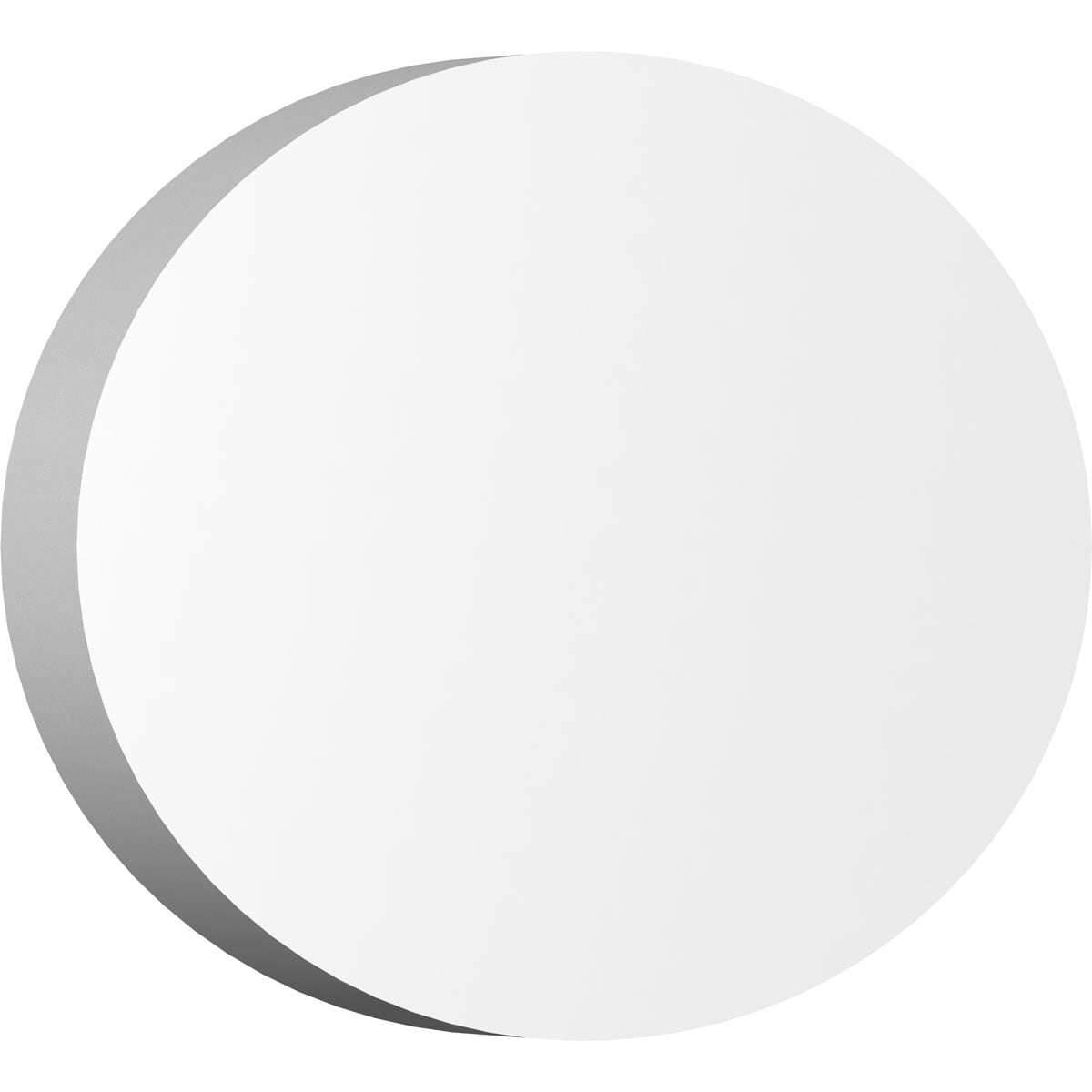 Ekena Millwork ROSP070X048X050DAL00 Standard Dalton with Square Edge 7-in x 4.75-in Round Unfinished PVC Rosette