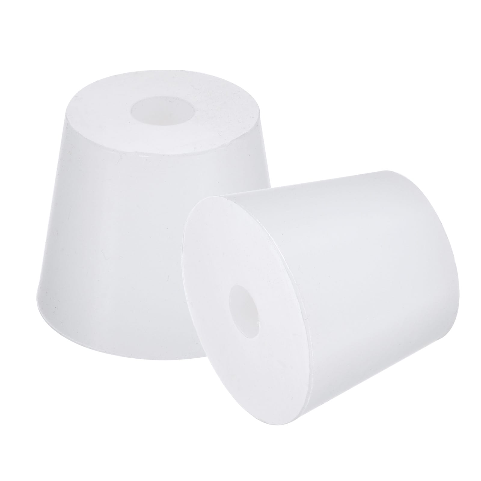 Unique Bargains - Silicone Rubber Tapered Plug 25mm to 33mm with Hole White for Powder Coating Pa...