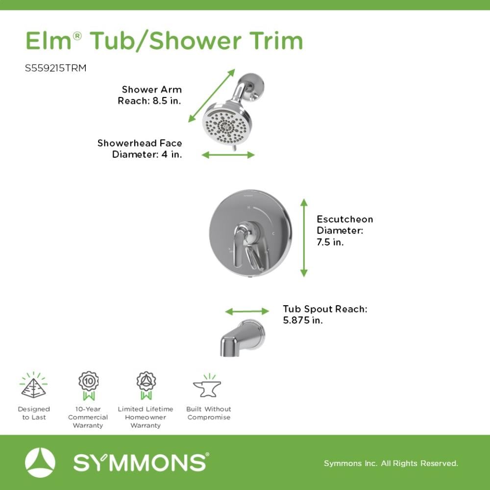 Symmons S559215TRM Tub-Shower-Faucets - View #2