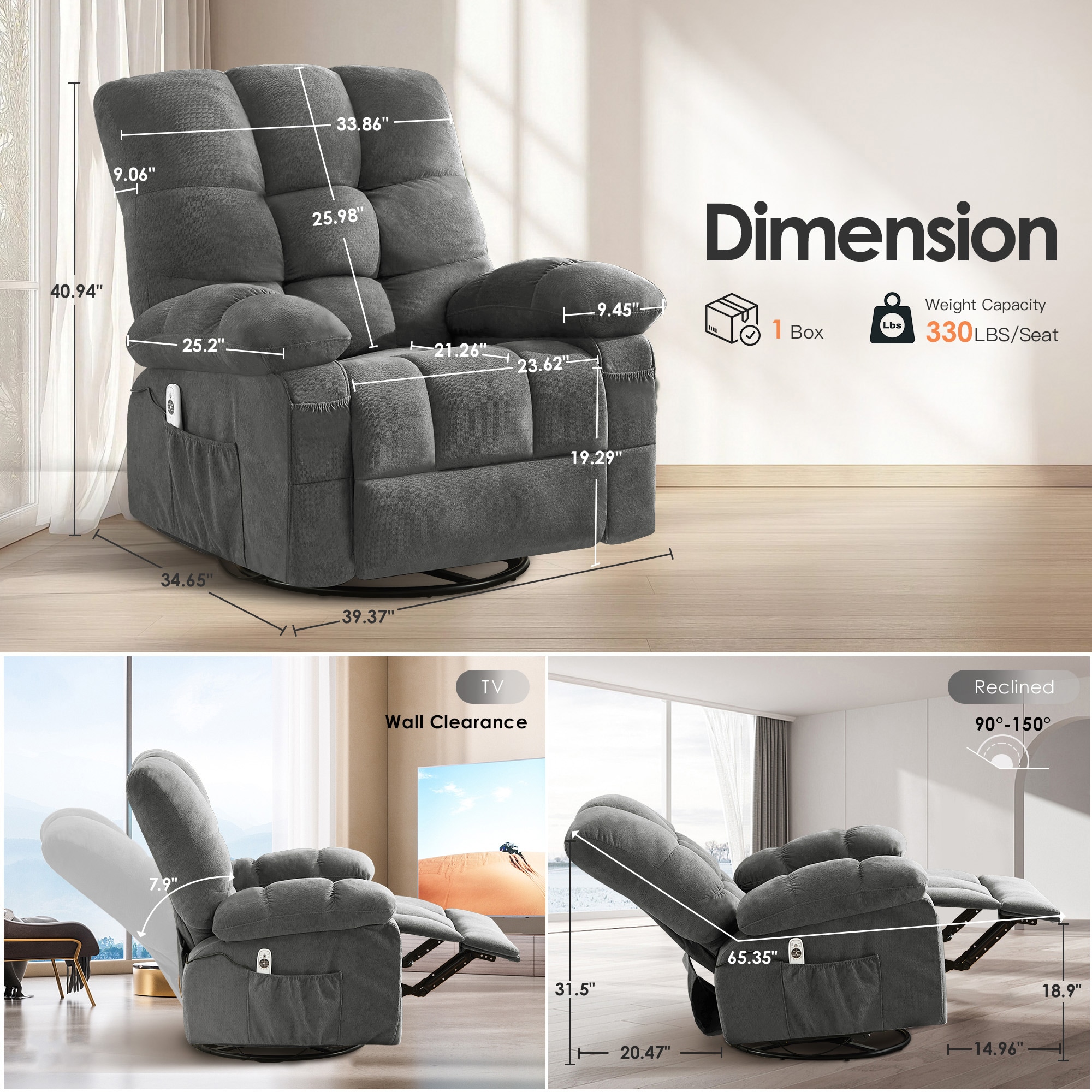 Sumyeg OF-SG000180AAA recliners - View #5