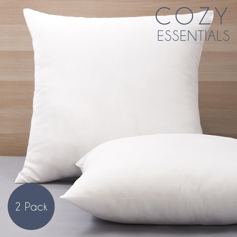 Cozy Essentials 2-Pack Euro Medium Down Alternative Bed Pillow in the ...