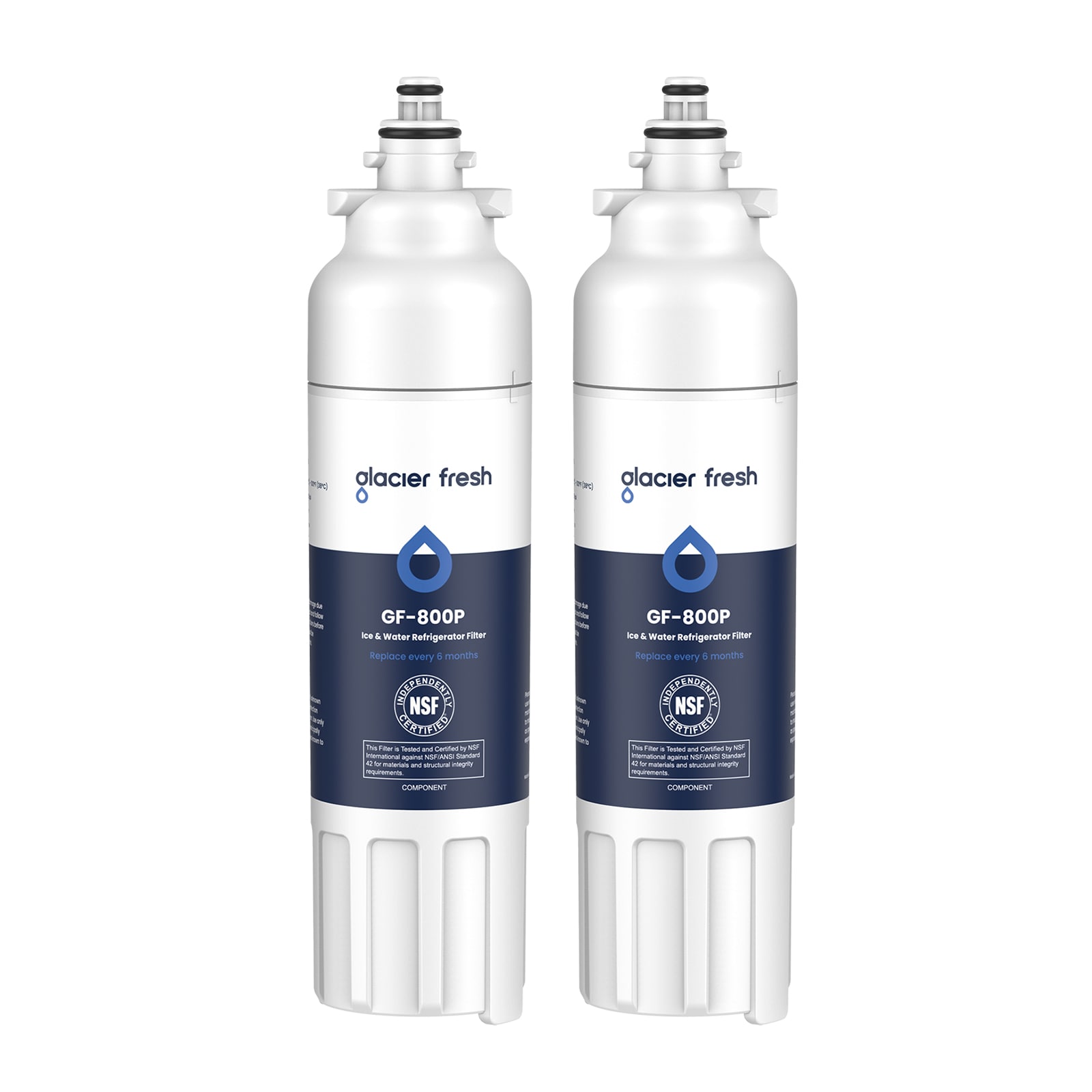 Glacier Fresh - Twist-in Refrigerator Water Filter Replacement for LT800P 2-Pack