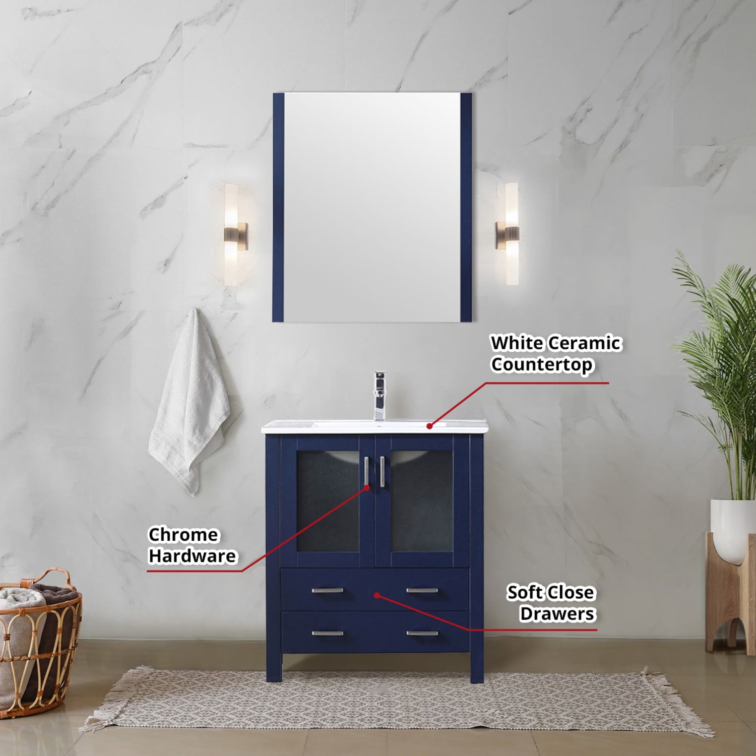 Lexora LV341830SEESM28F Bath-Vanity-Combo - View #5