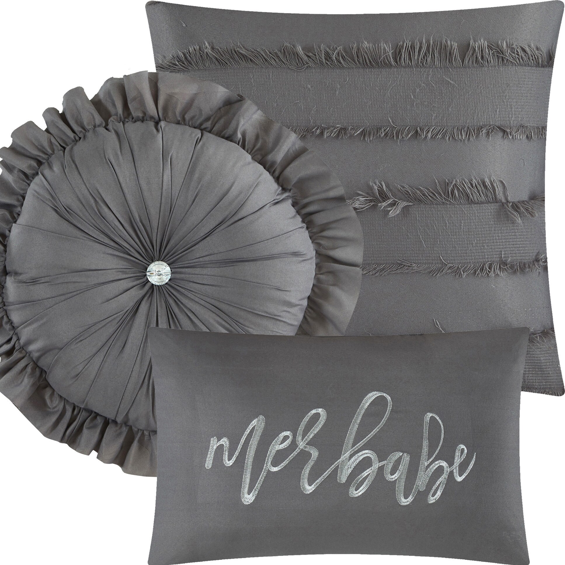 Nanshing MERLE7-Q-GREY bedding - View #3