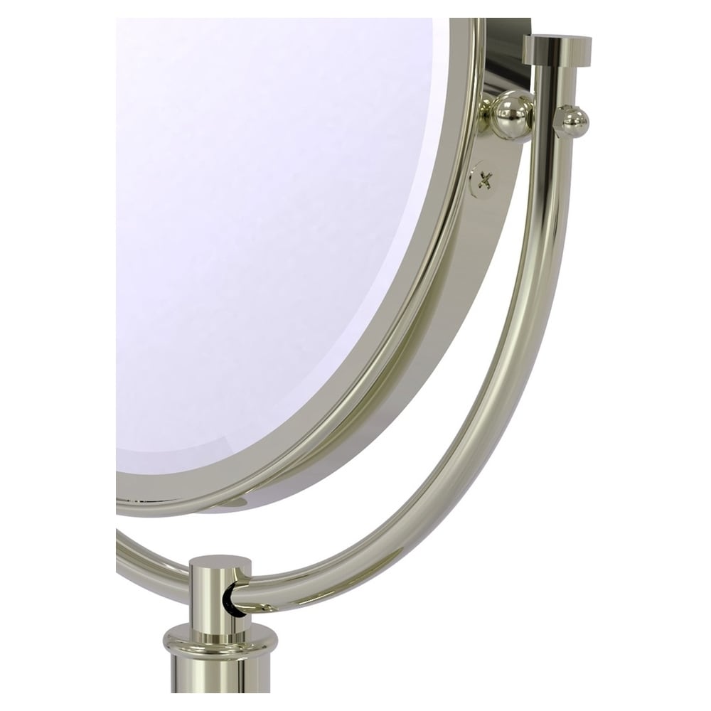 Allied Brass Tribecca 8-in x 15-in Polished Double-sided Magnifying  Countertop Vanity Mirror at